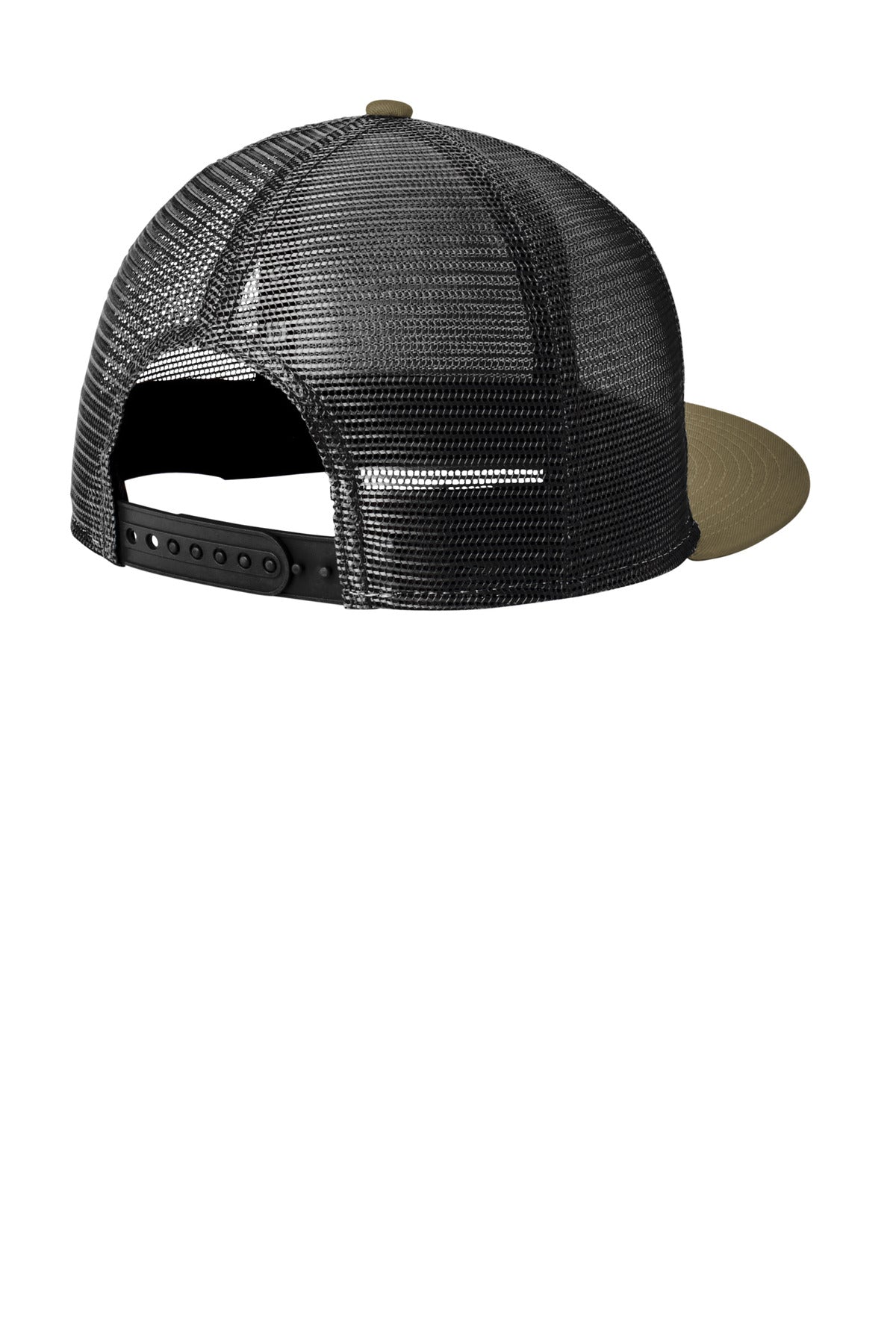 New Era Standard Fit Snapback Trucker Cap NE4030 - Olive/ Black - back