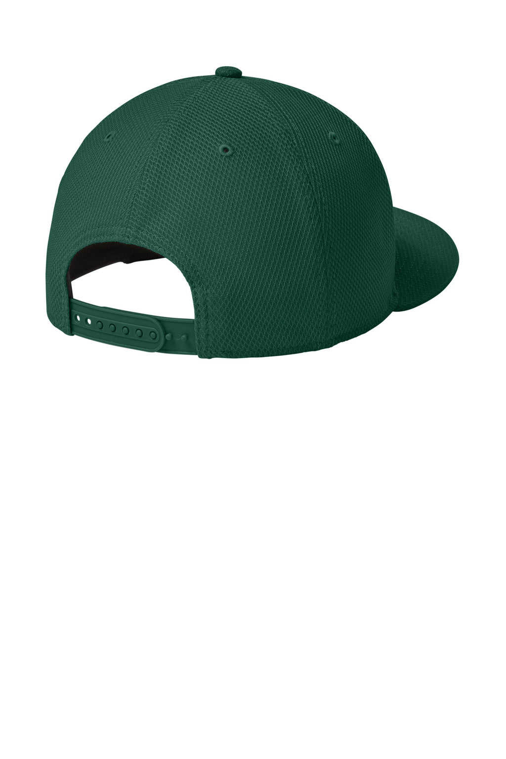 New Era Original Fit Diamond Era Flat Bill Snapback Cap. NE404 - Flag Dark Green - back