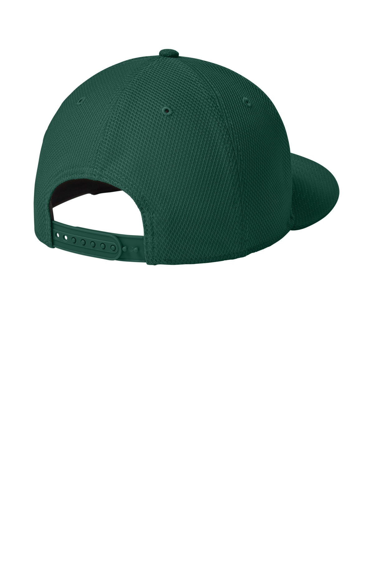 New Era Original Fit Diamond Era Flat Bill Snapback Cap. NE404 - Flag Dark Green - back