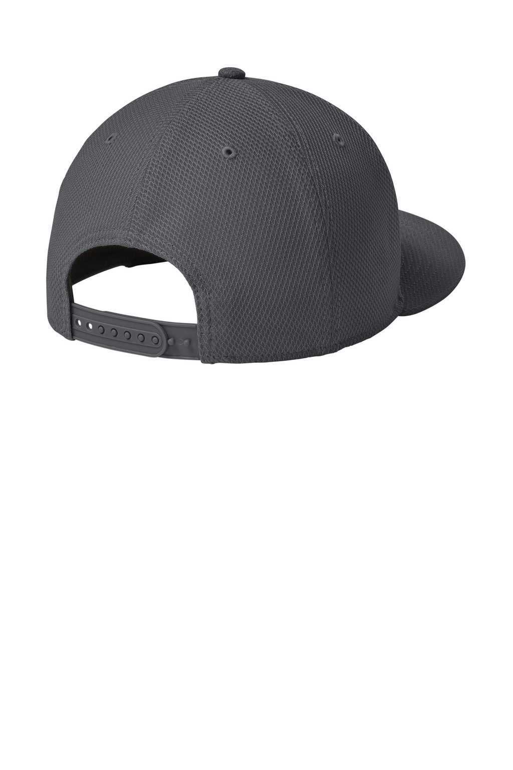 New Era Original Fit Diamond Era Flat Bill Snapback Cap. NE404 - Flag Graphite - back