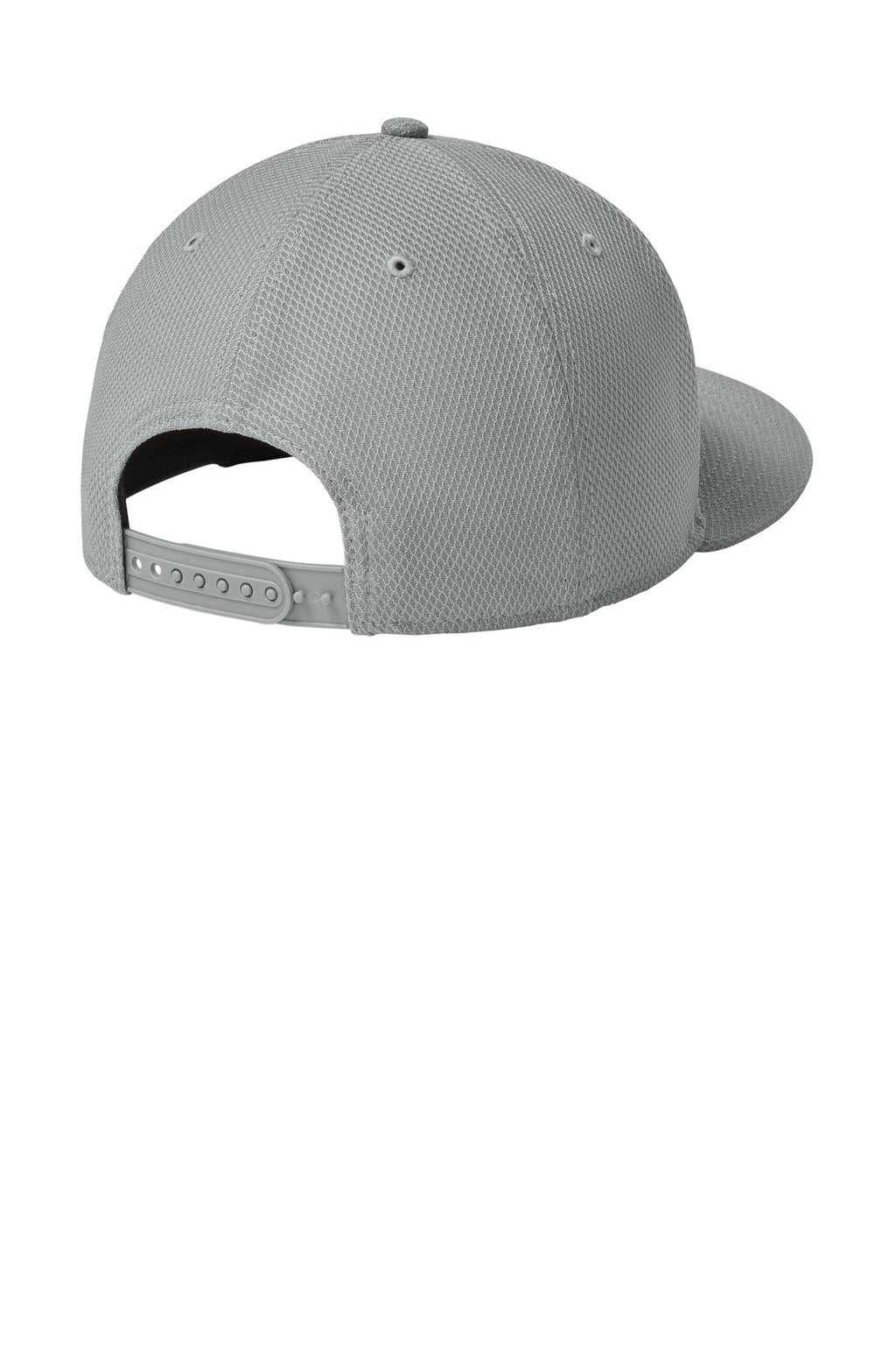 New Era Original Fit Diamond Era Flat Bill Snapback Cap. NE404 - Flag Grey - back