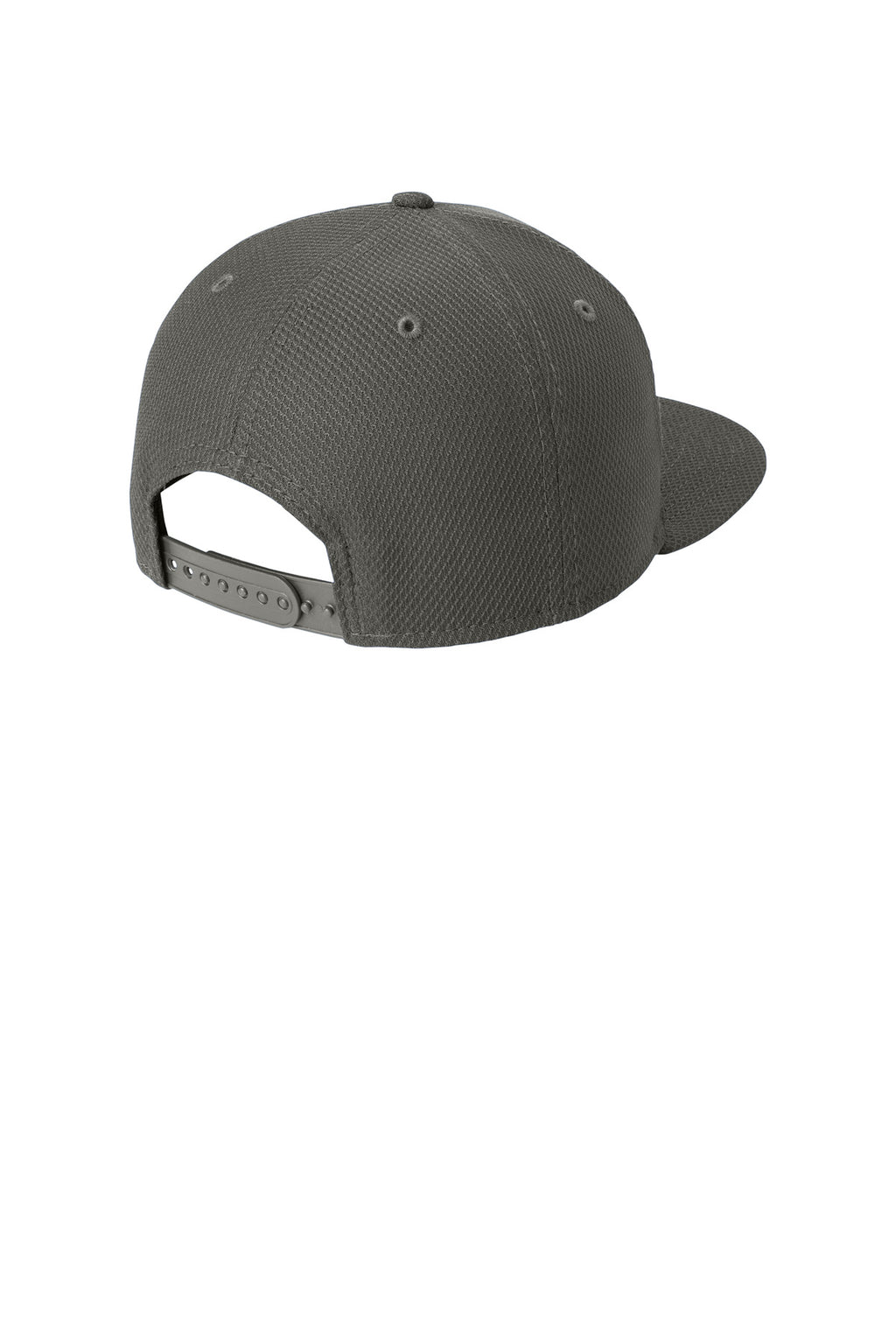 New Era Original Fit Diamond Era Flat Bill Snapback Cap. NE404 - Graphite - back