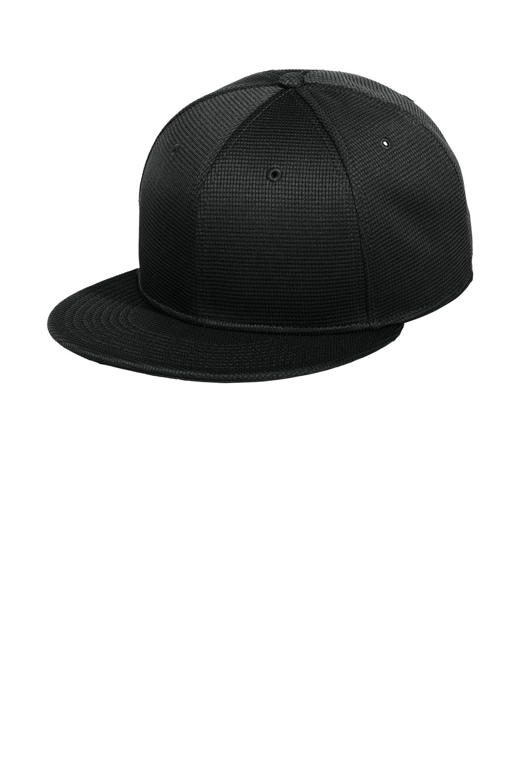 New Era Pivot Flat Bill Snapback Cap NE409 - Black - front