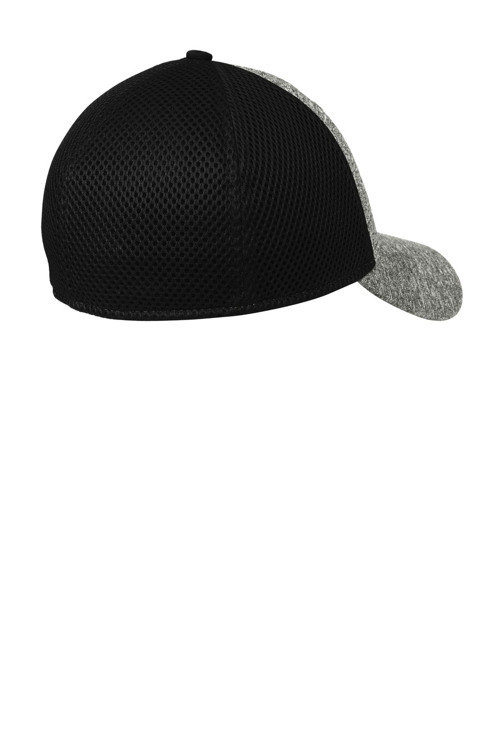DISCONTINUED New Era Shadow Stretch Mesh Cap. NE702 - Black/ Shadow Heather - back