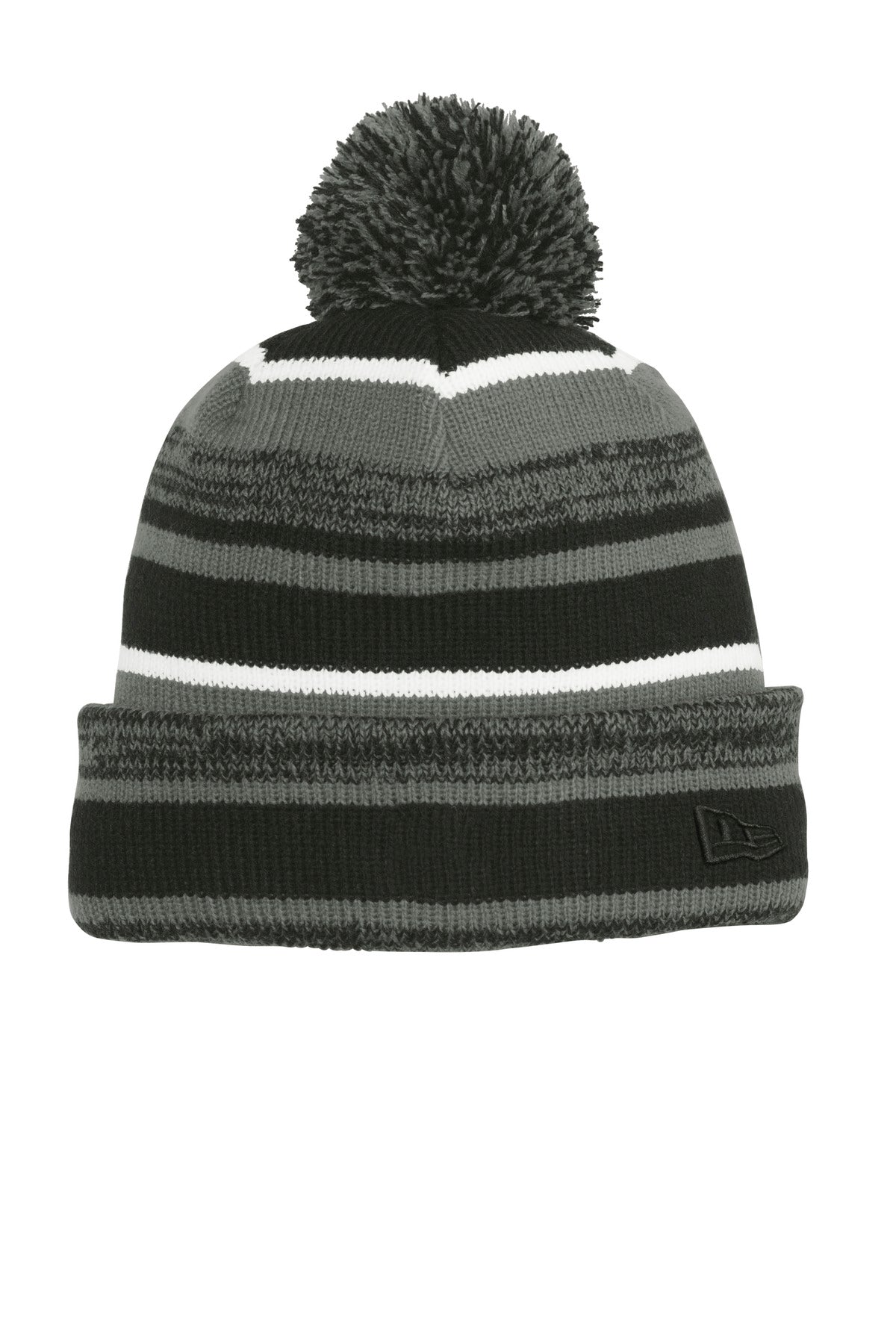 New Era Sideline Beanie. NE902 - Black/ Graphite - front