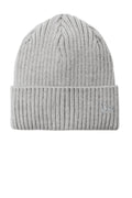 New Era Core Classic Cuff Beanie NE908 - Heather Grey - front