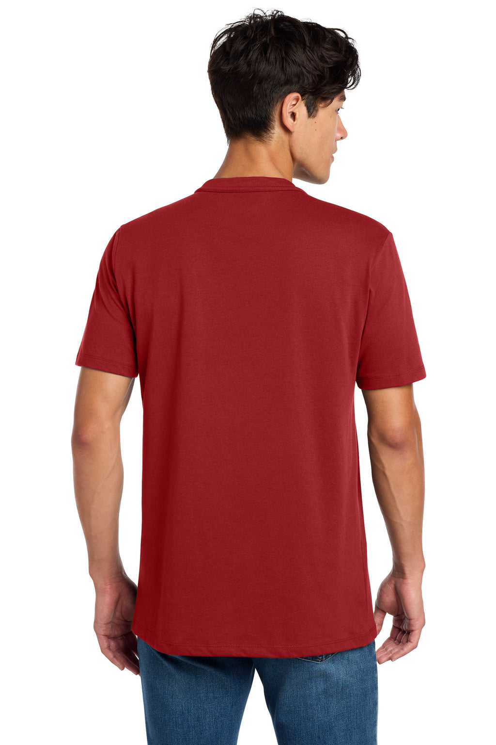New Era Heritage Blend Crew Tee. NEA100 - Crimson - back
