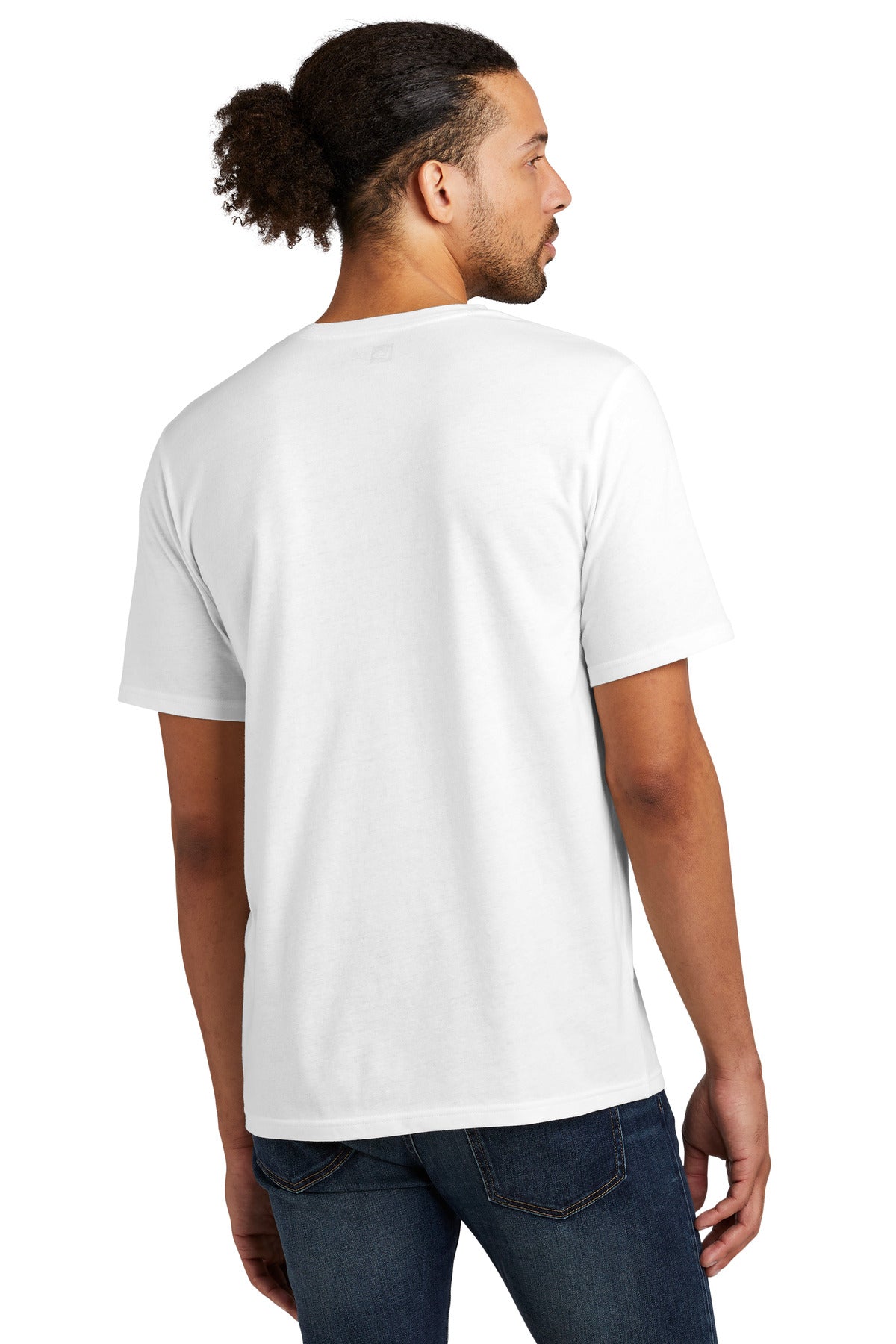 New Era Tri-Blend Tee NEA135 - Fan White Solid - back