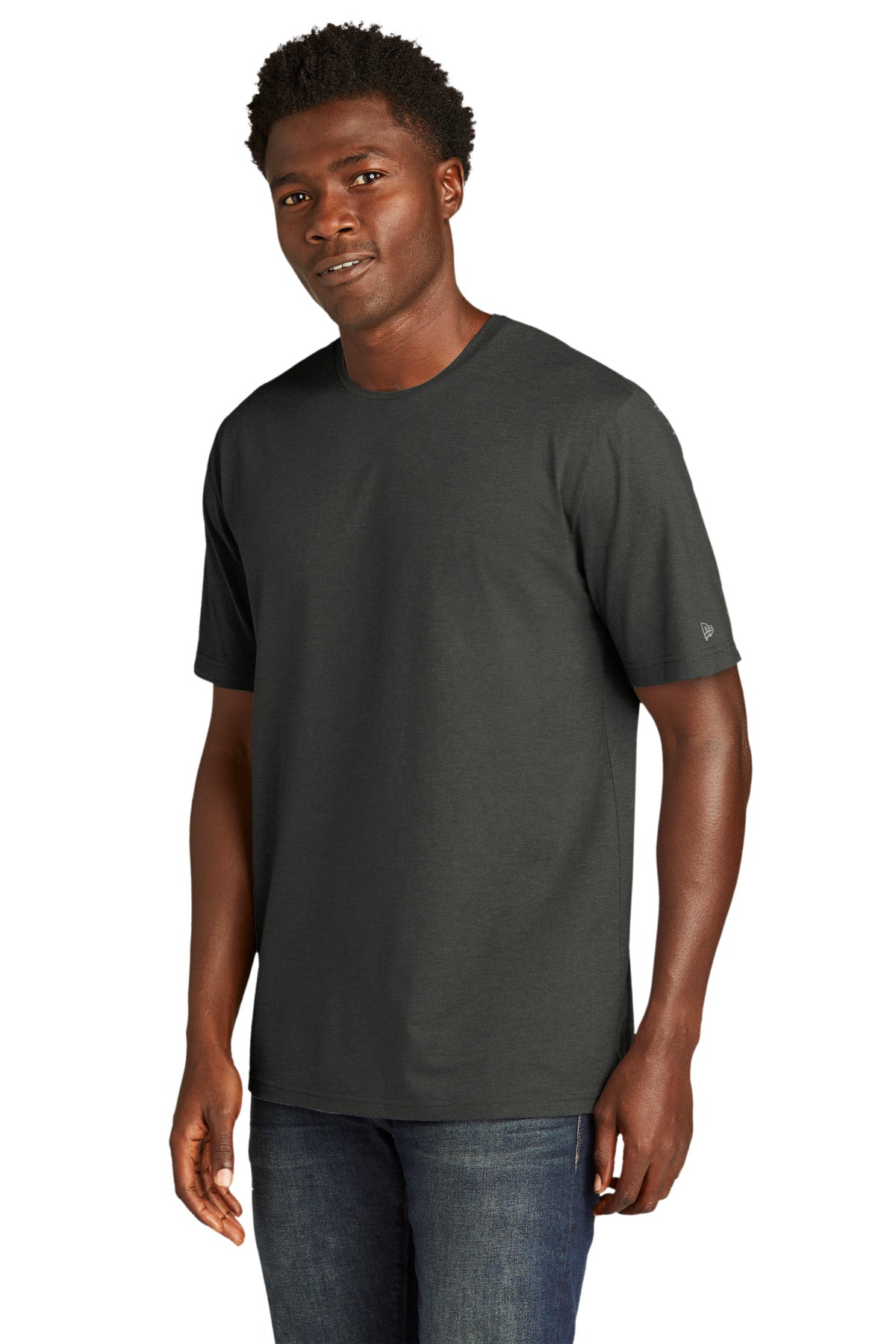 New Era Tri-Blend Tee NEA135 - Graphite - three_q