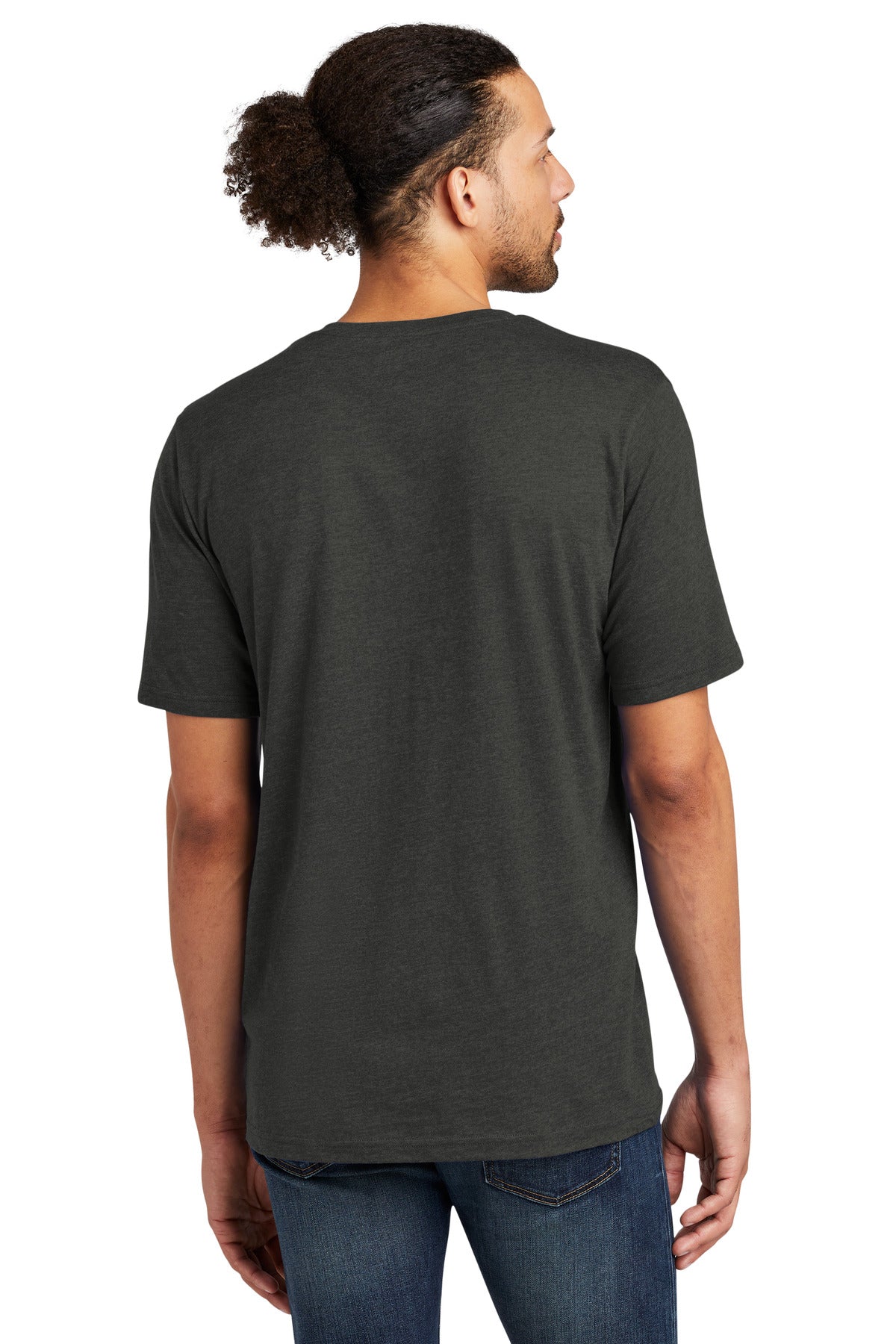 New Era Tri-Blend Tee NEA135 - Graphite - back