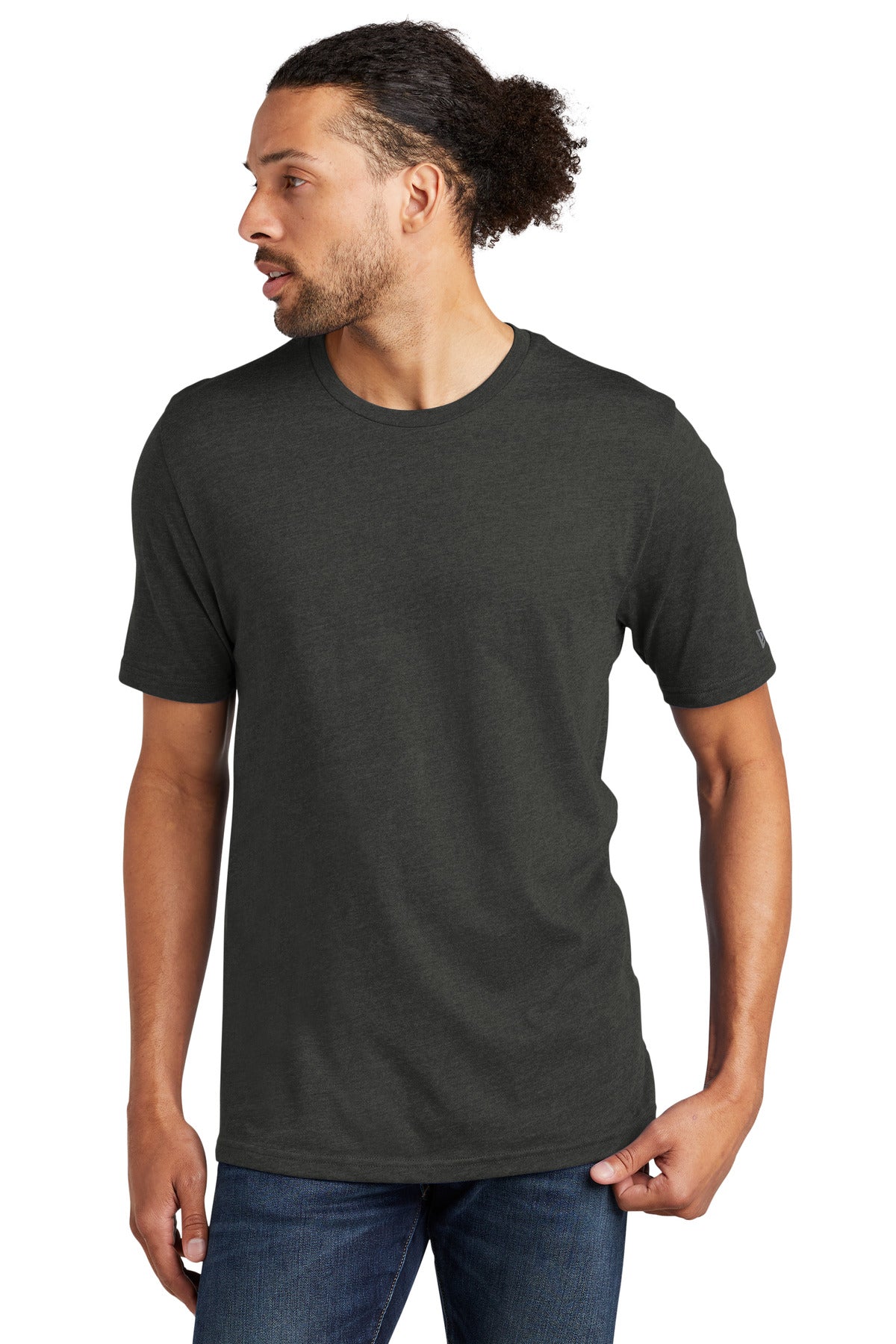 New Era Tri-Blend Tee NEA135 - Graphite - front