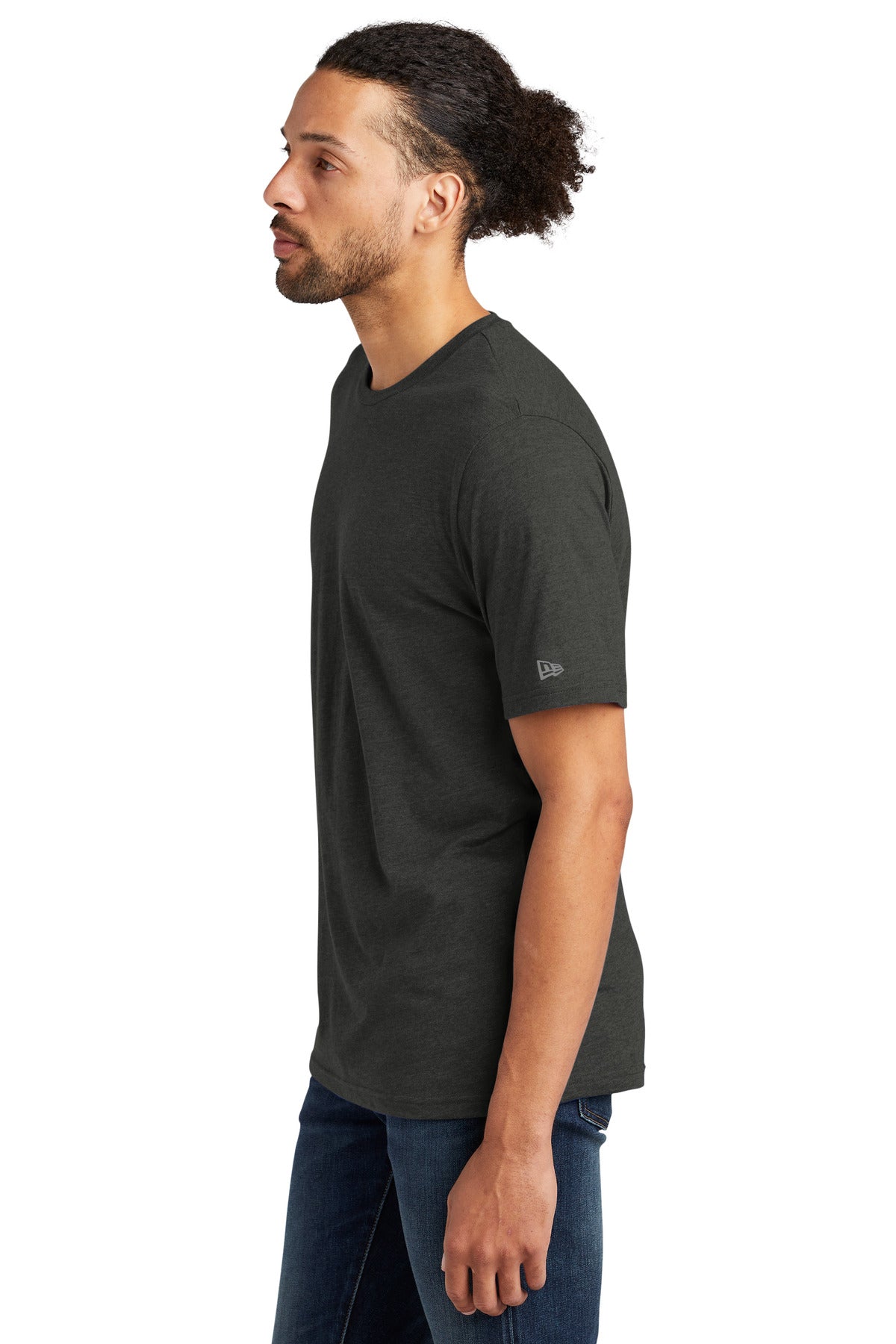 New Era Tri-Blend Tee NEA135 - Graphite - side