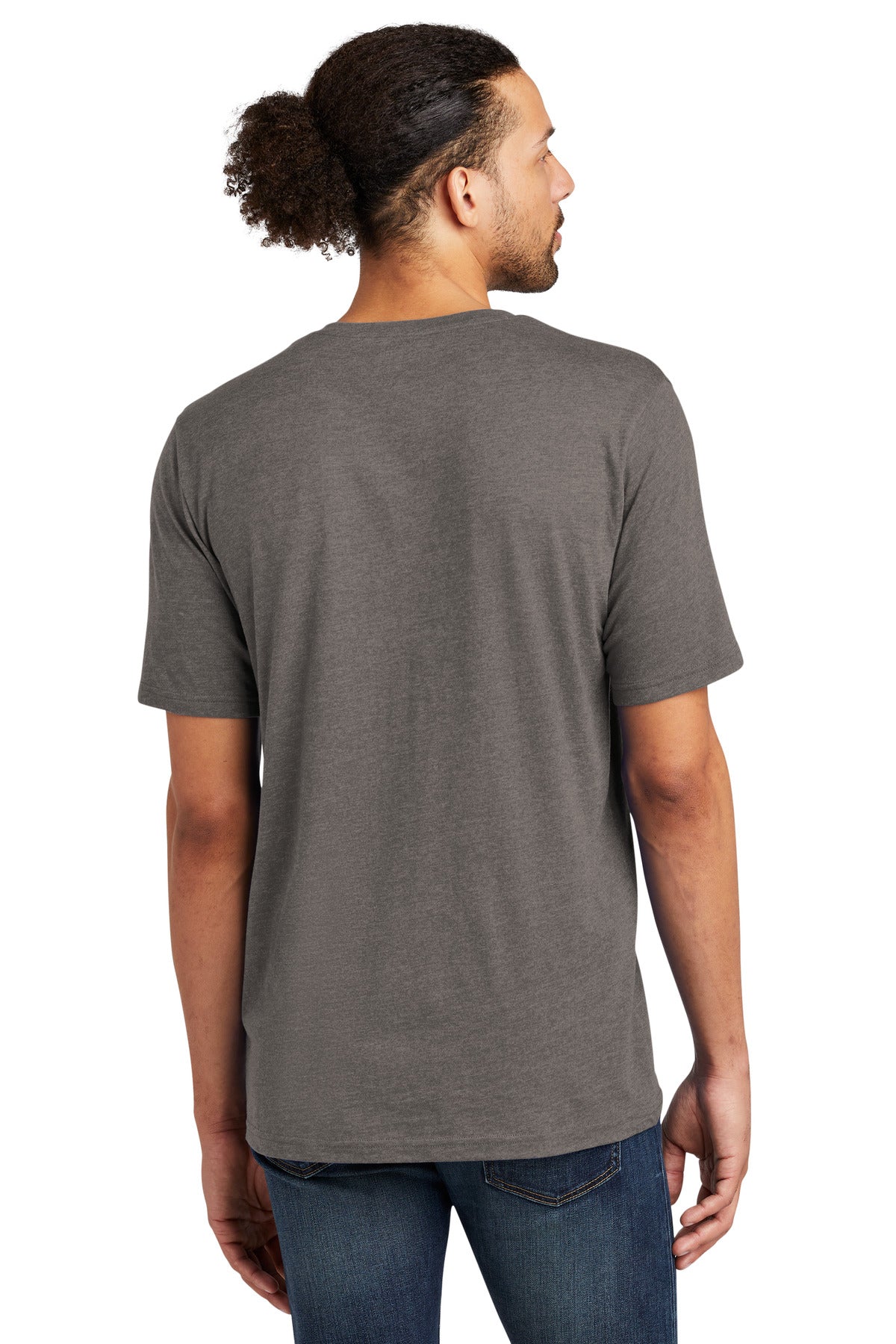 New Era Tri-Blend Tee NEA135 - Shadow Grey - back