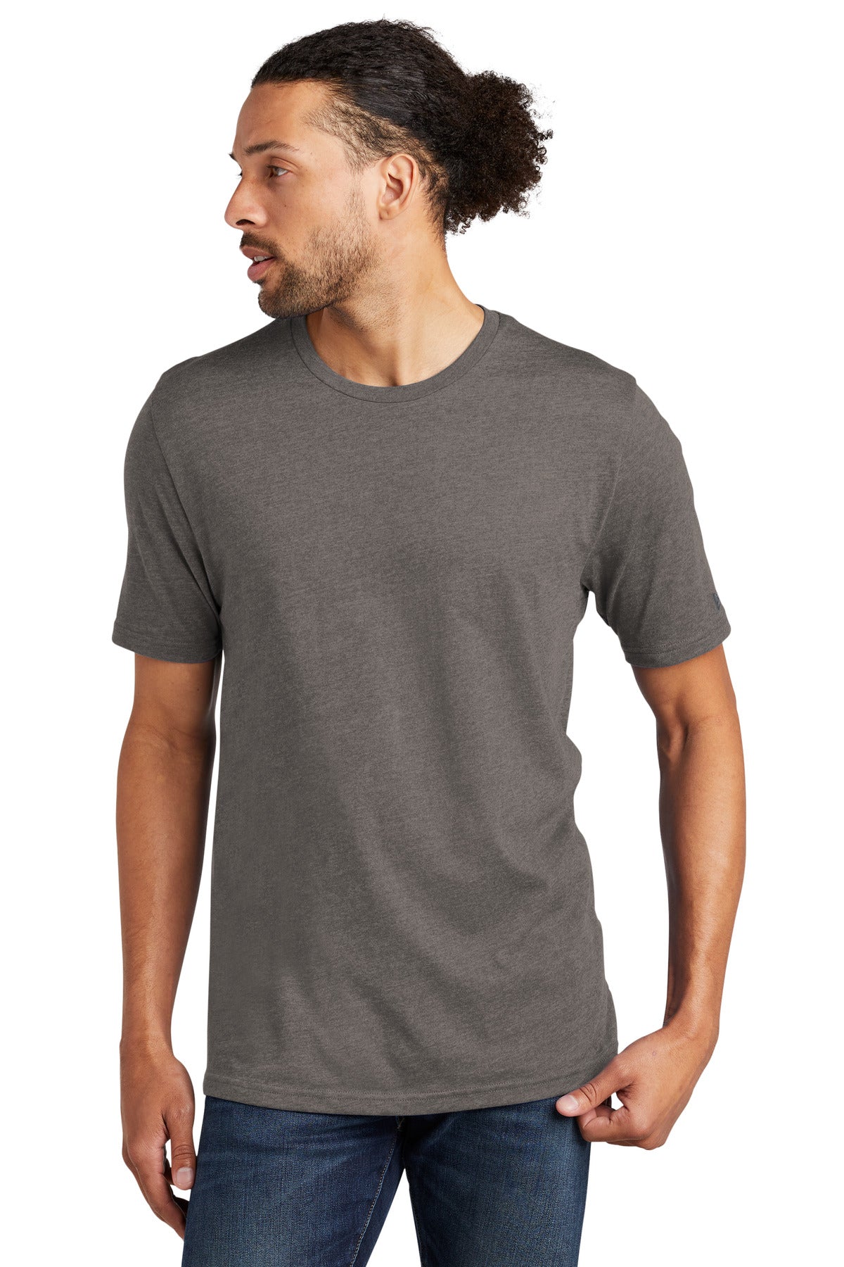 New Era Tri-Blend Tee NEA135 - Shadow Grey - front