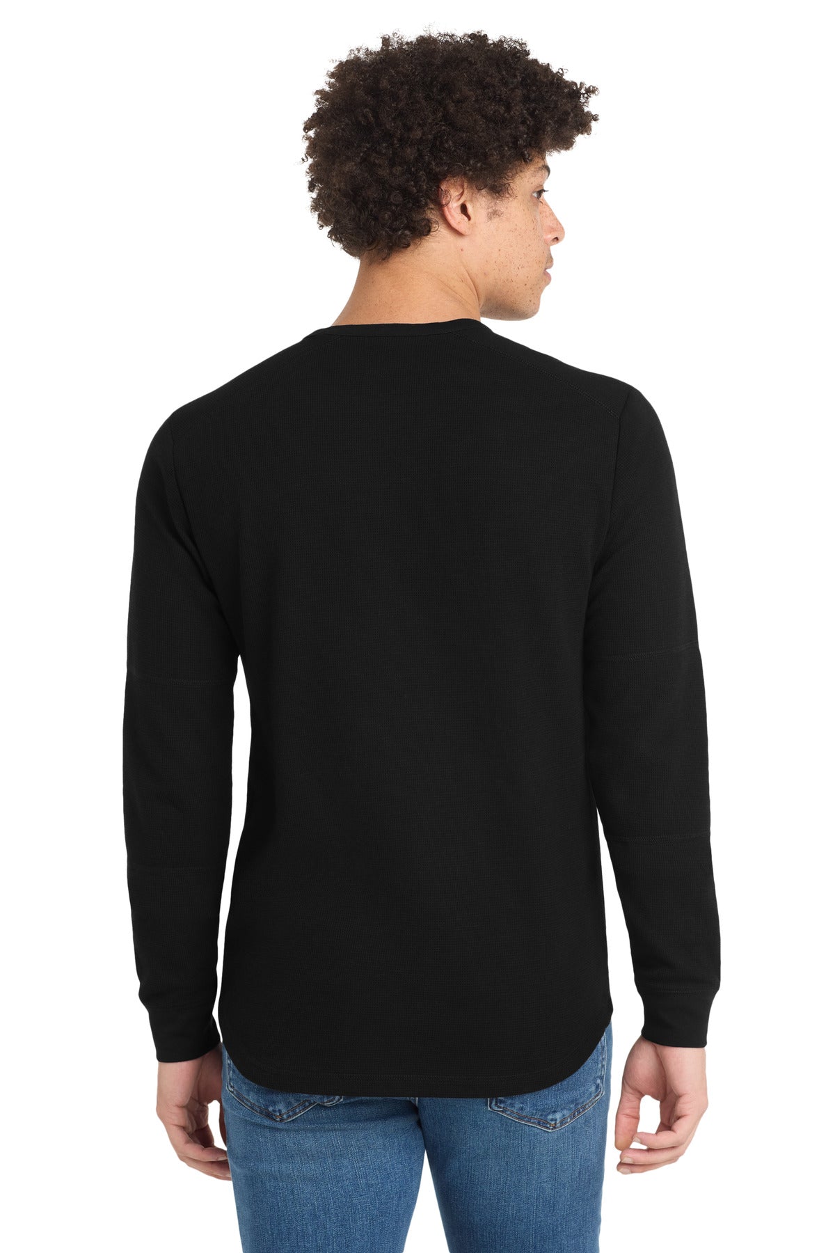 New Era Thermal Long Sleeve NEA140 - Black - back