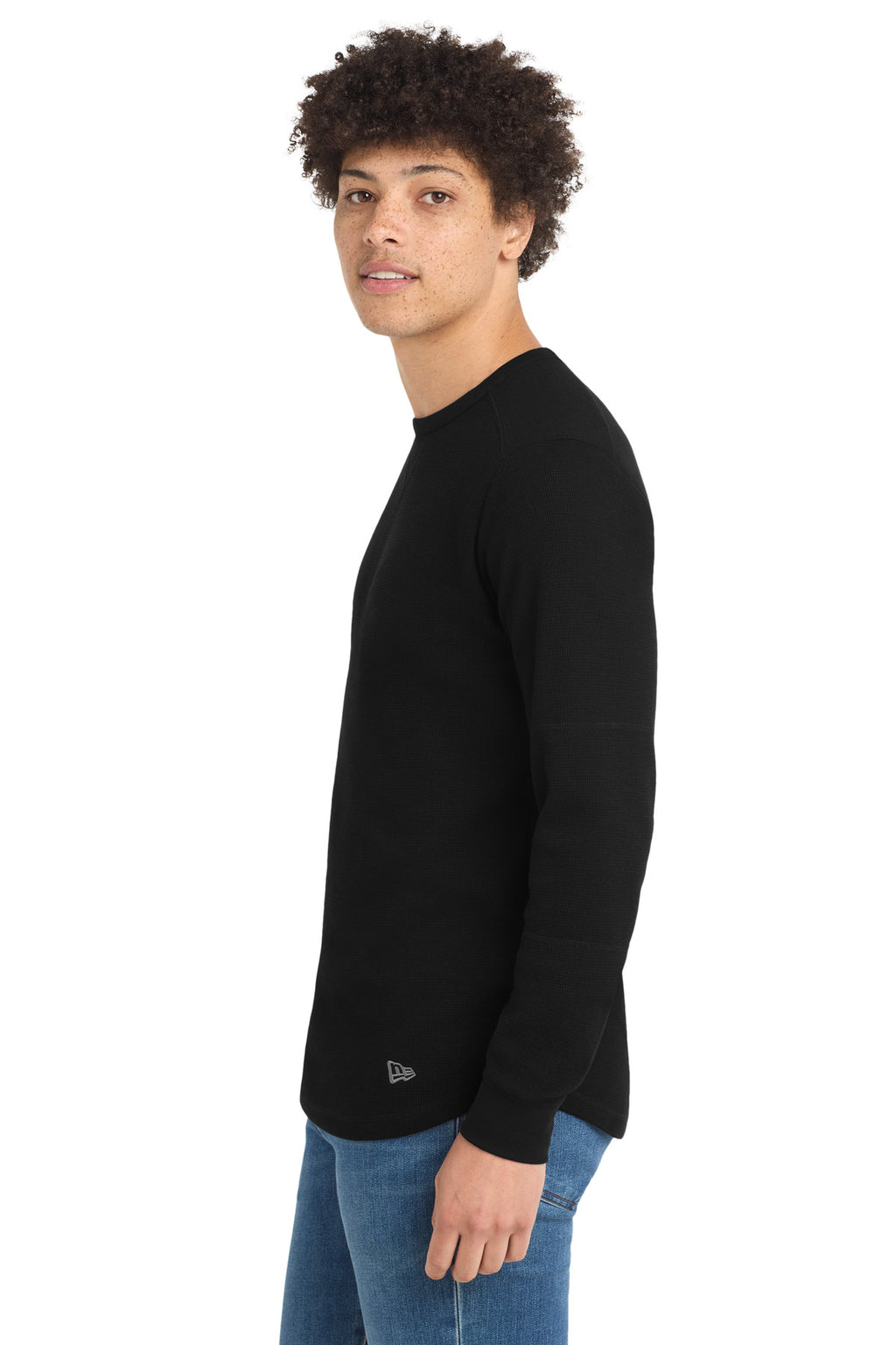 New Era Thermal Long Sleeve NEA140 - Black - side