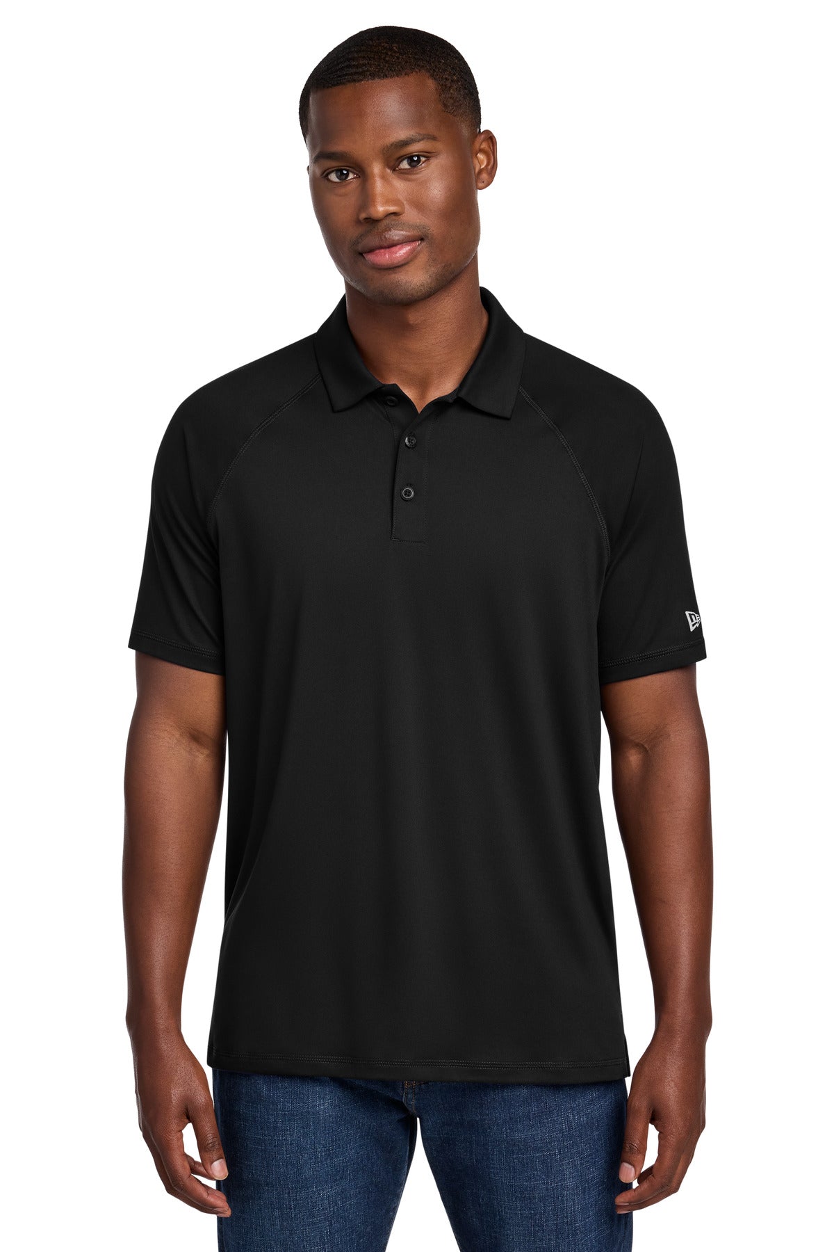 New Era Power Polo NEA225 - Black - front