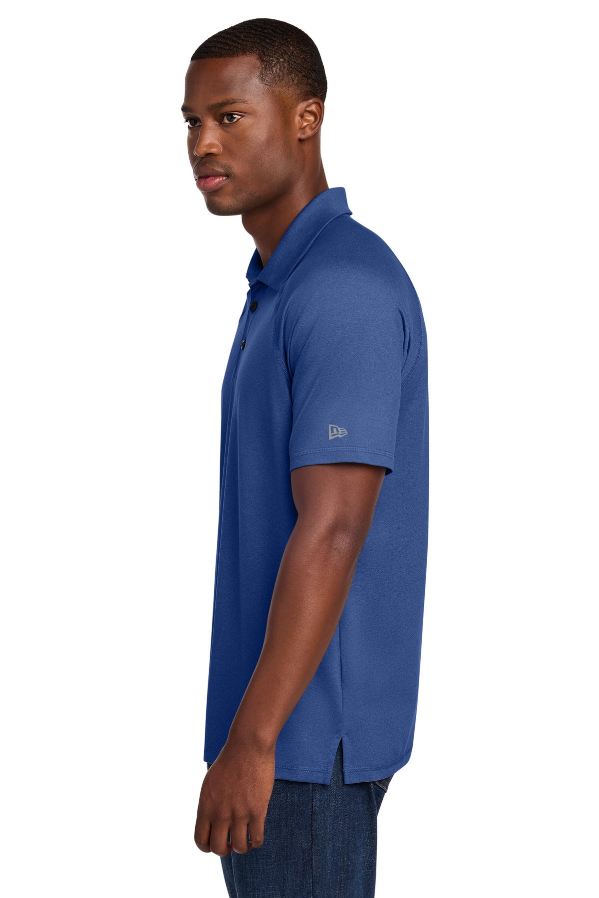 New Era Power Polo NEA225 - Royal Heather - side