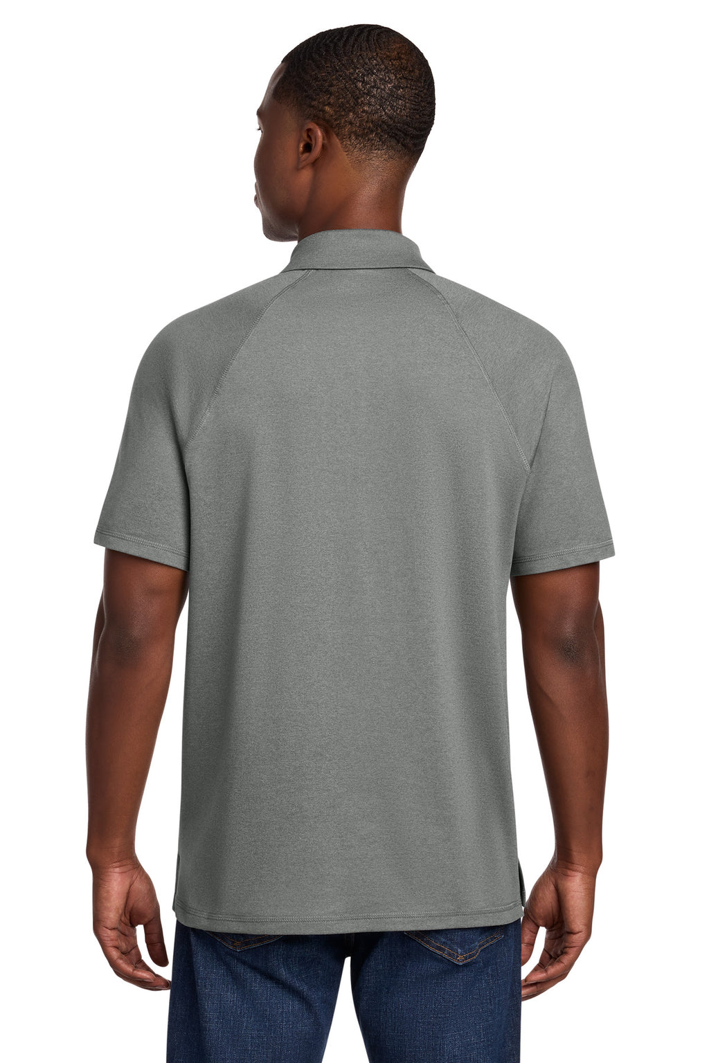 New Era Power Polo NEA225 - Shadow Grey Heather - back