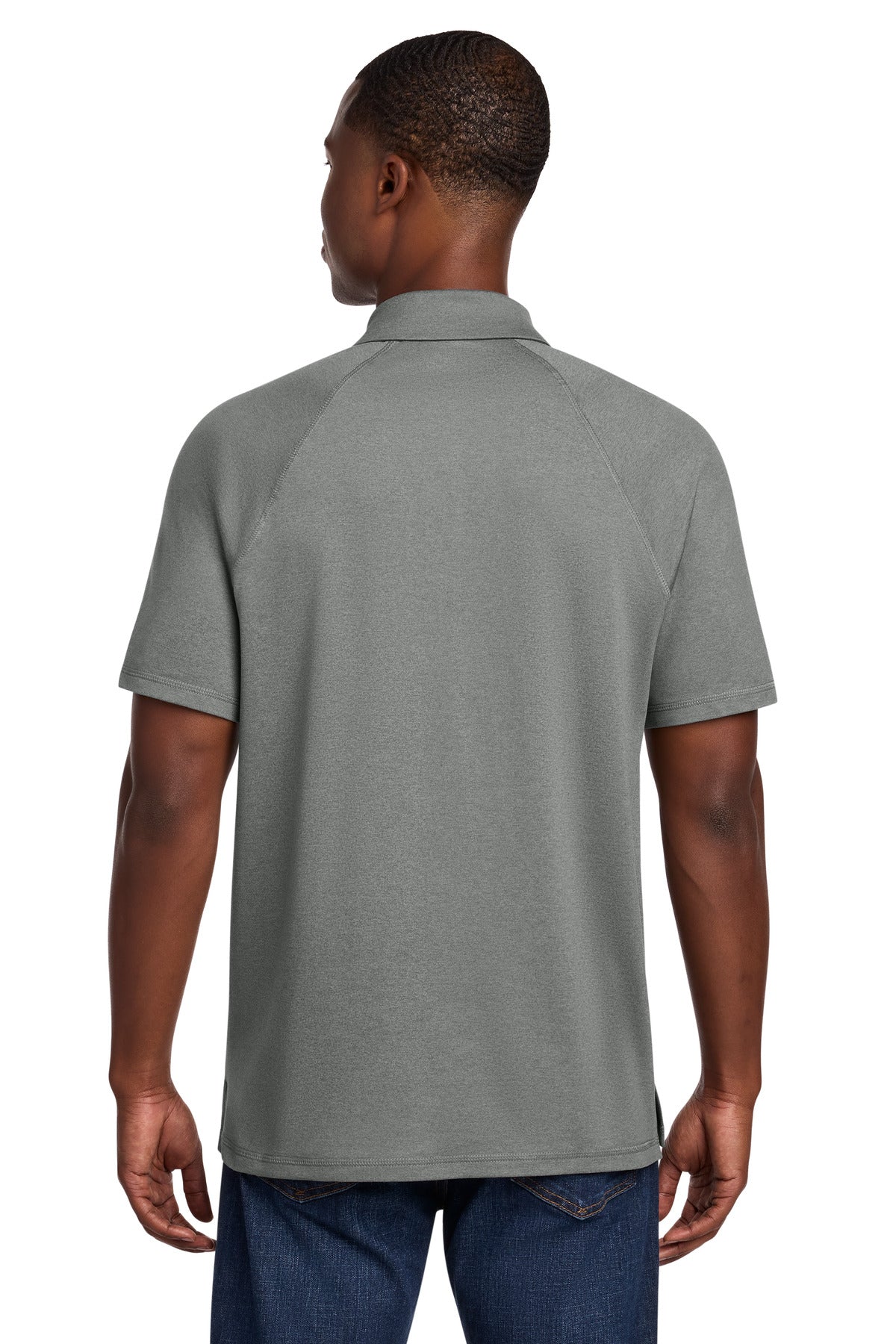 New Era Power Polo NEA225 - Shadow Grey Heather - back