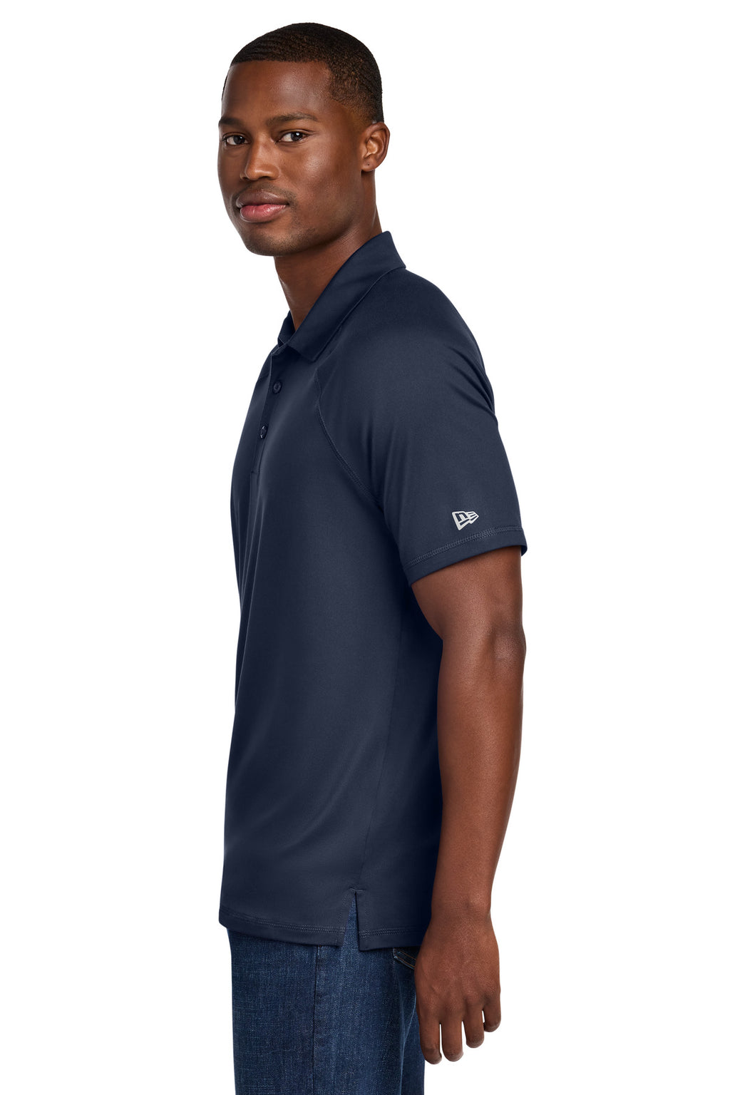 New Era Power Polo NEA225 - True Navy - side