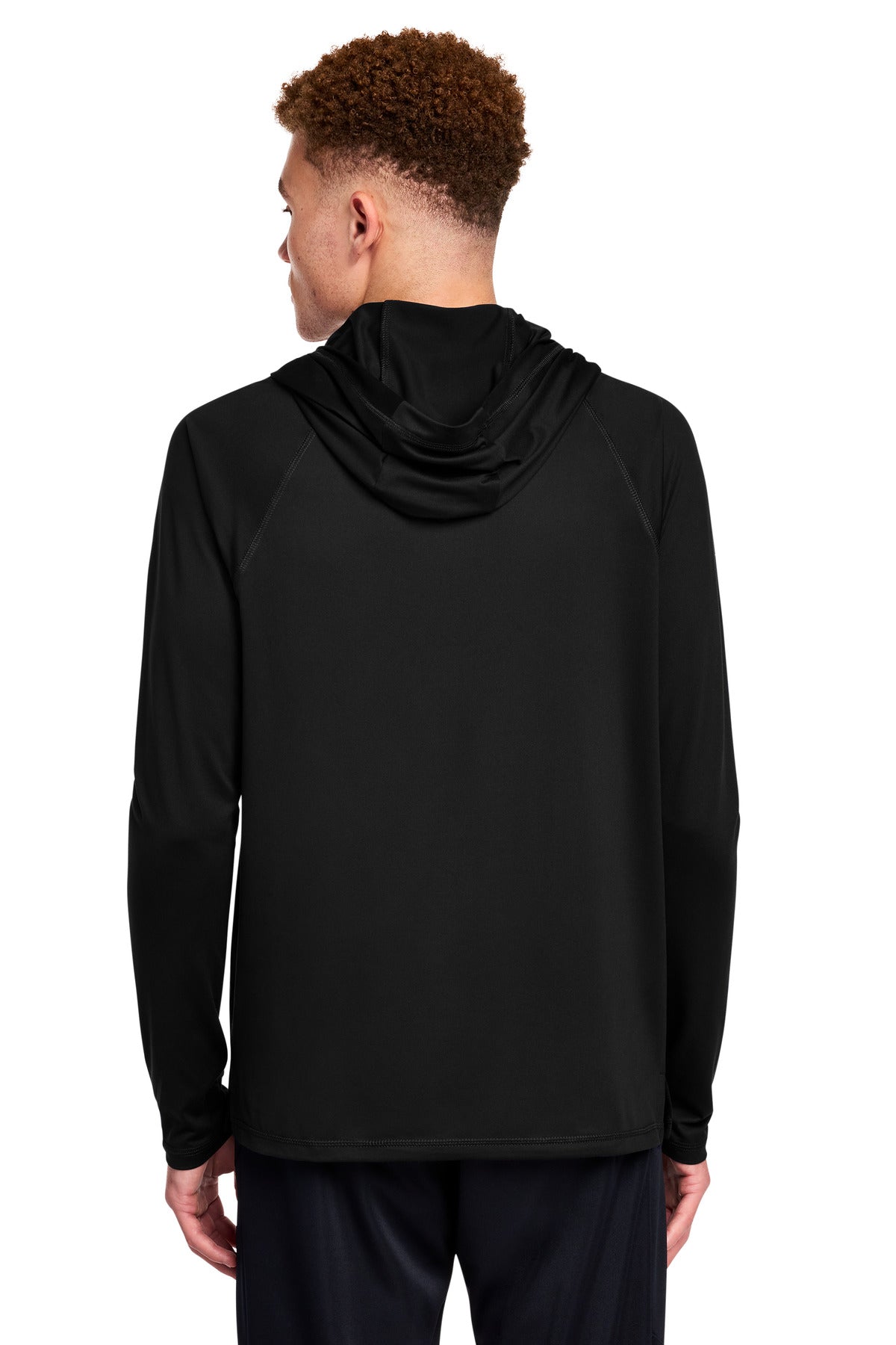 New Era Power Long Sleeve Hoodie NEA229 - Black - back