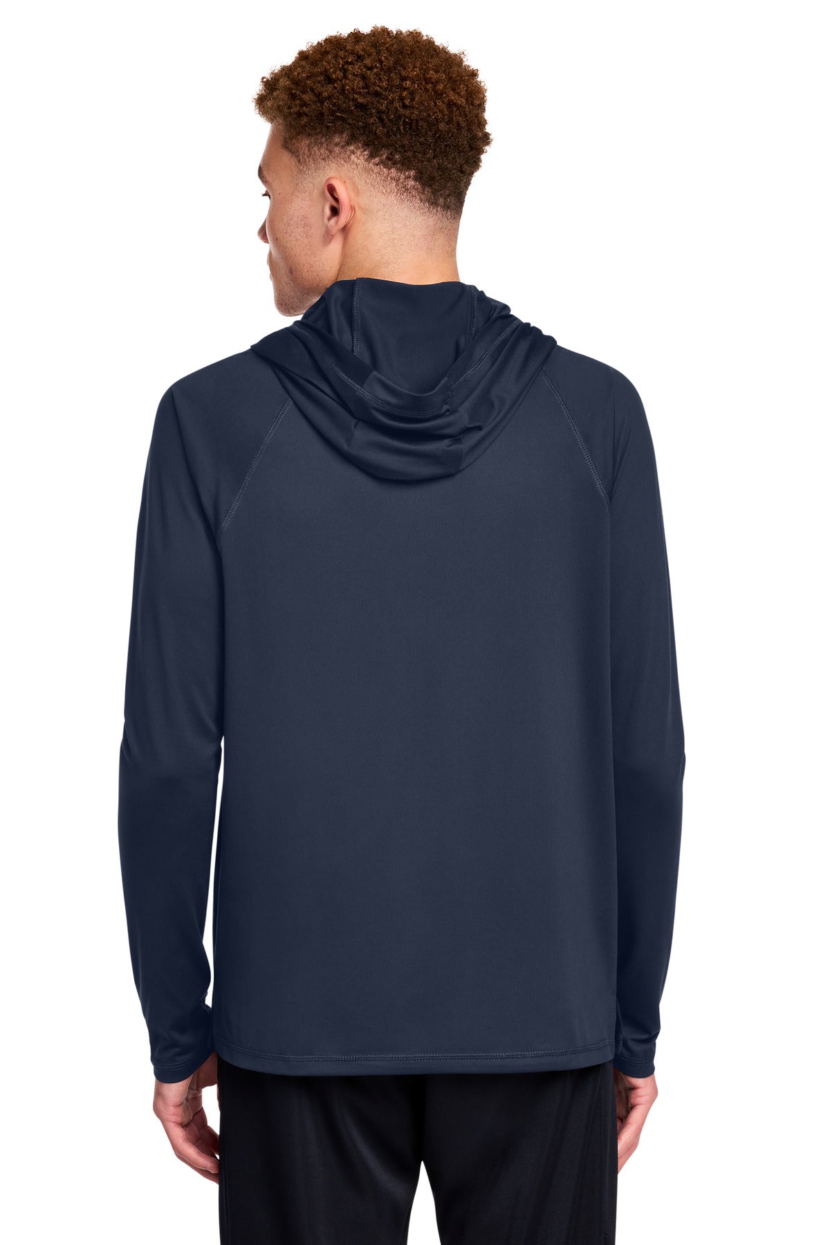 New Era Power Long Sleeve Hoodie NEA229 - True Navy - back