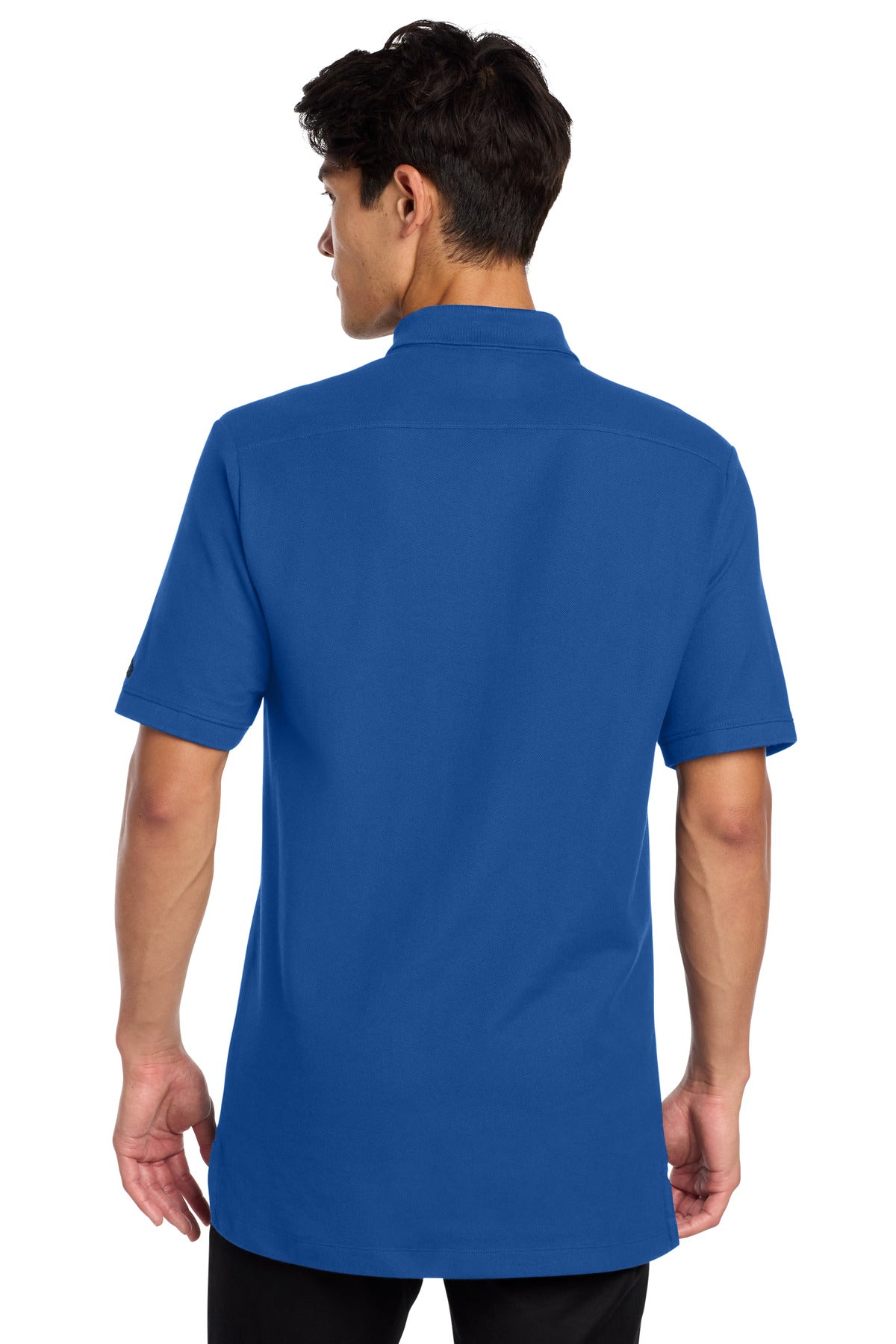 DISCONTINUED New Era Venue Home Plate Polo. NEA300 - Royal - back
