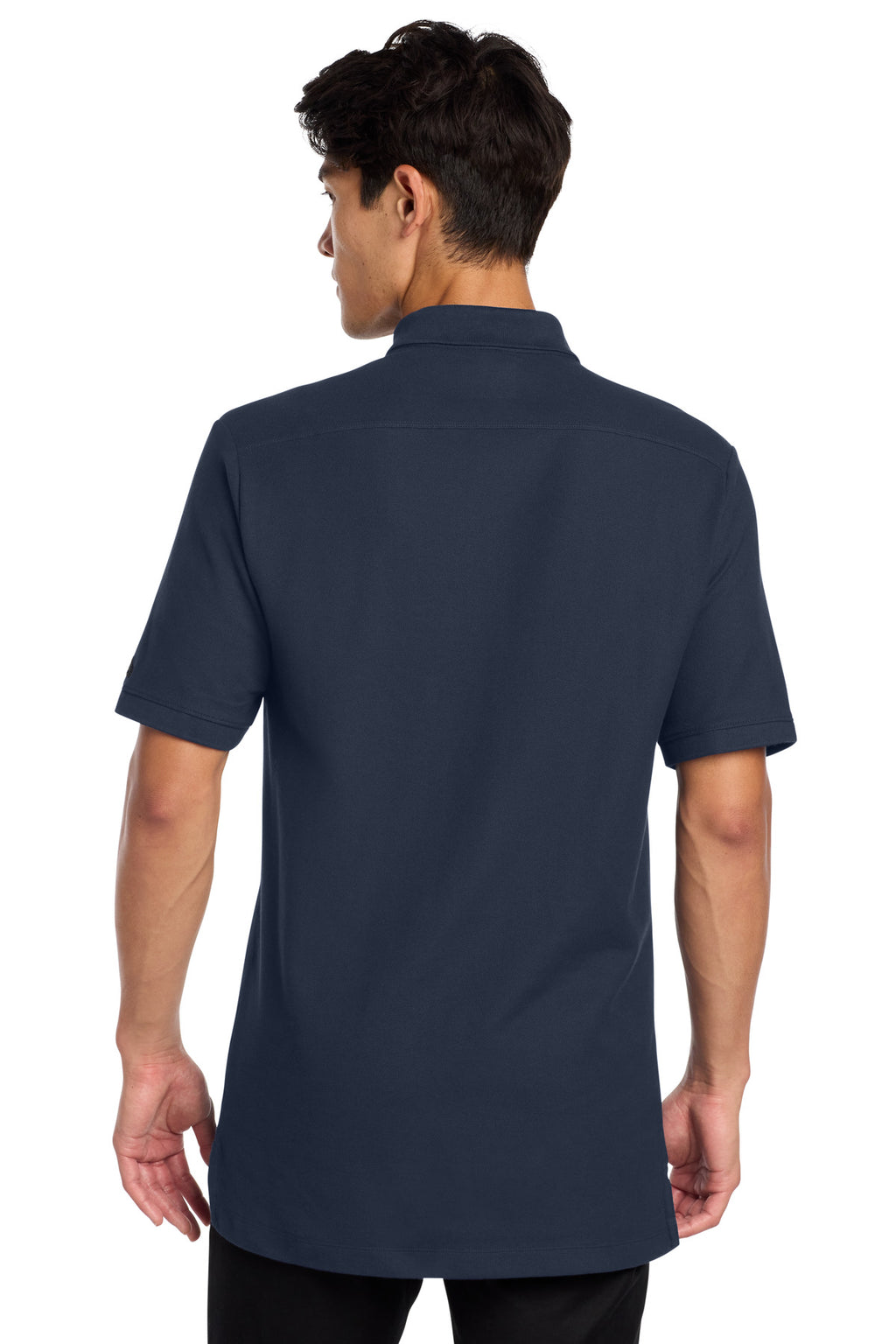 DISCONTINUED New Era Venue Home Plate Polo. NEA300 - True Navy - back