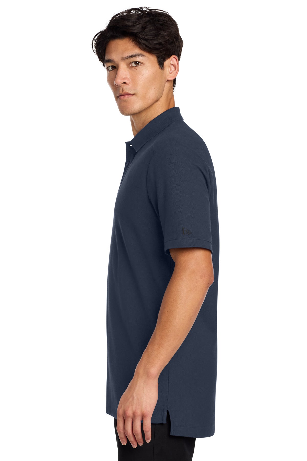 DISCONTINUED New Era Venue Home Plate Polo. NEA300 - True Navy - side
