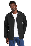 New Era Coaches Jacket NEA601 - Black - front