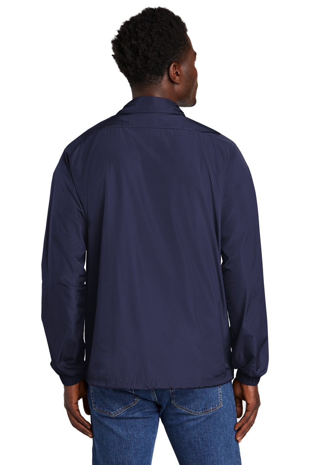 New Era Coaches Jacket NEA601 - True Navy - back