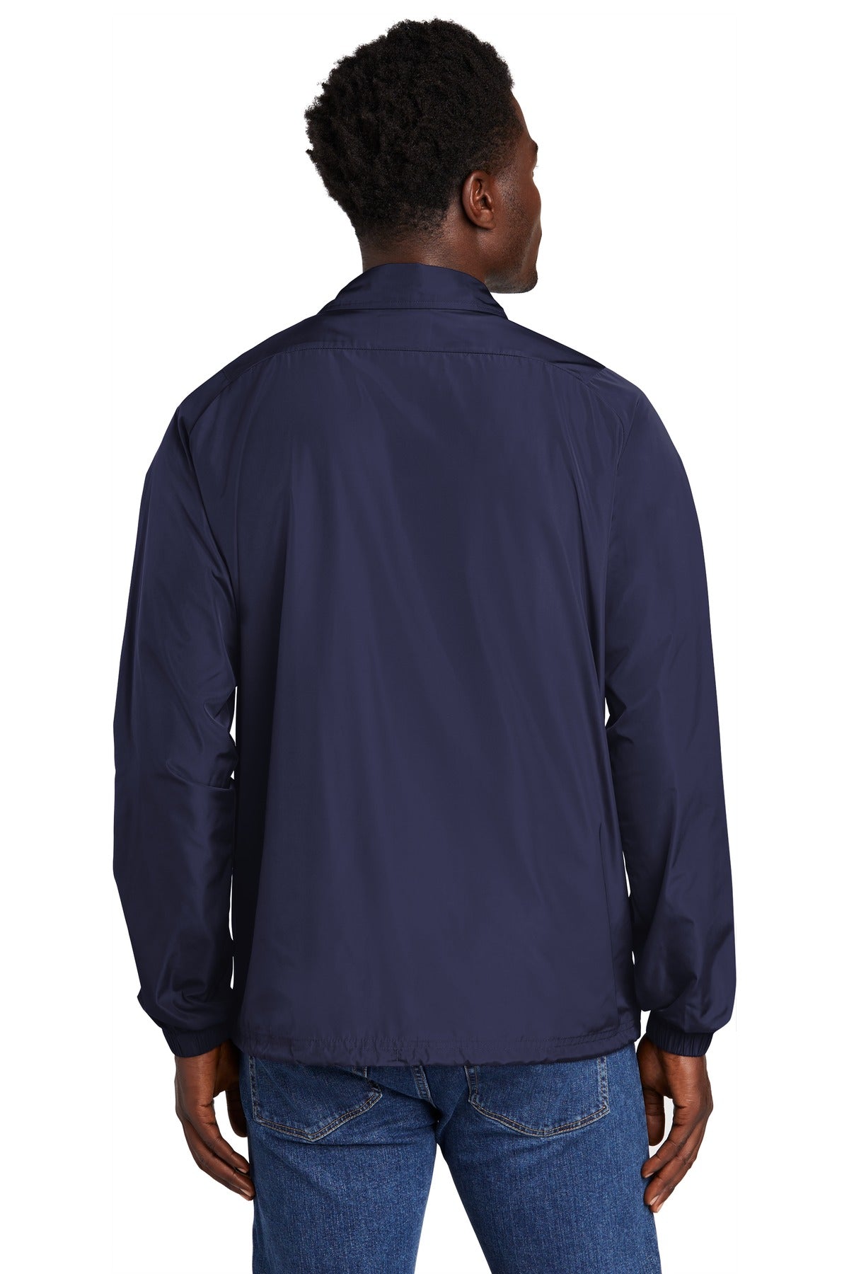 New Era Coaches Jacket NEA601 - True Navy - back