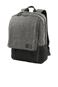 New Era Legacy Backpack. NEB202 - Black Twill Heather/ Black - front