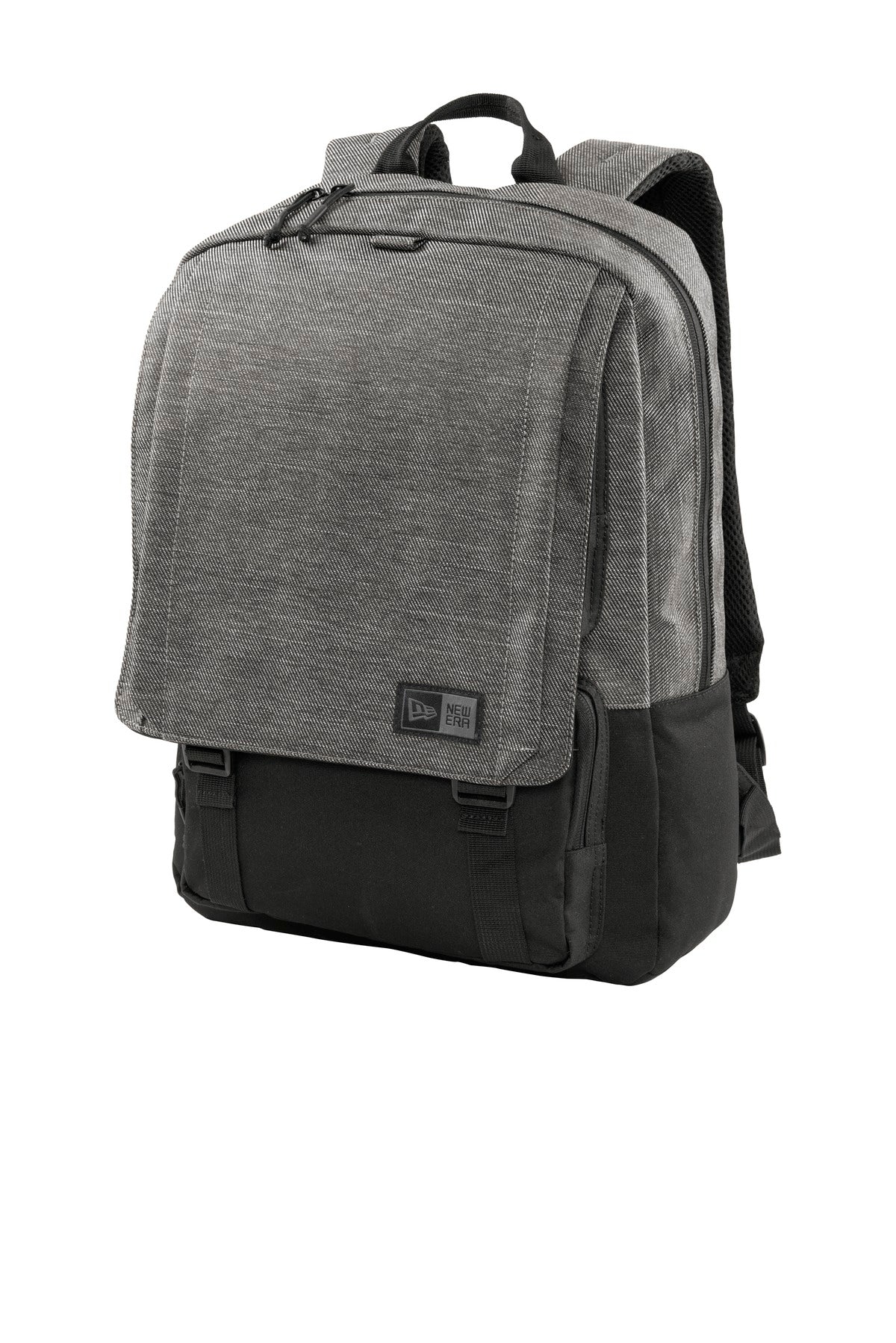New Era Legacy Backpack. NEB202 - Black Twill Heather/ Black - front