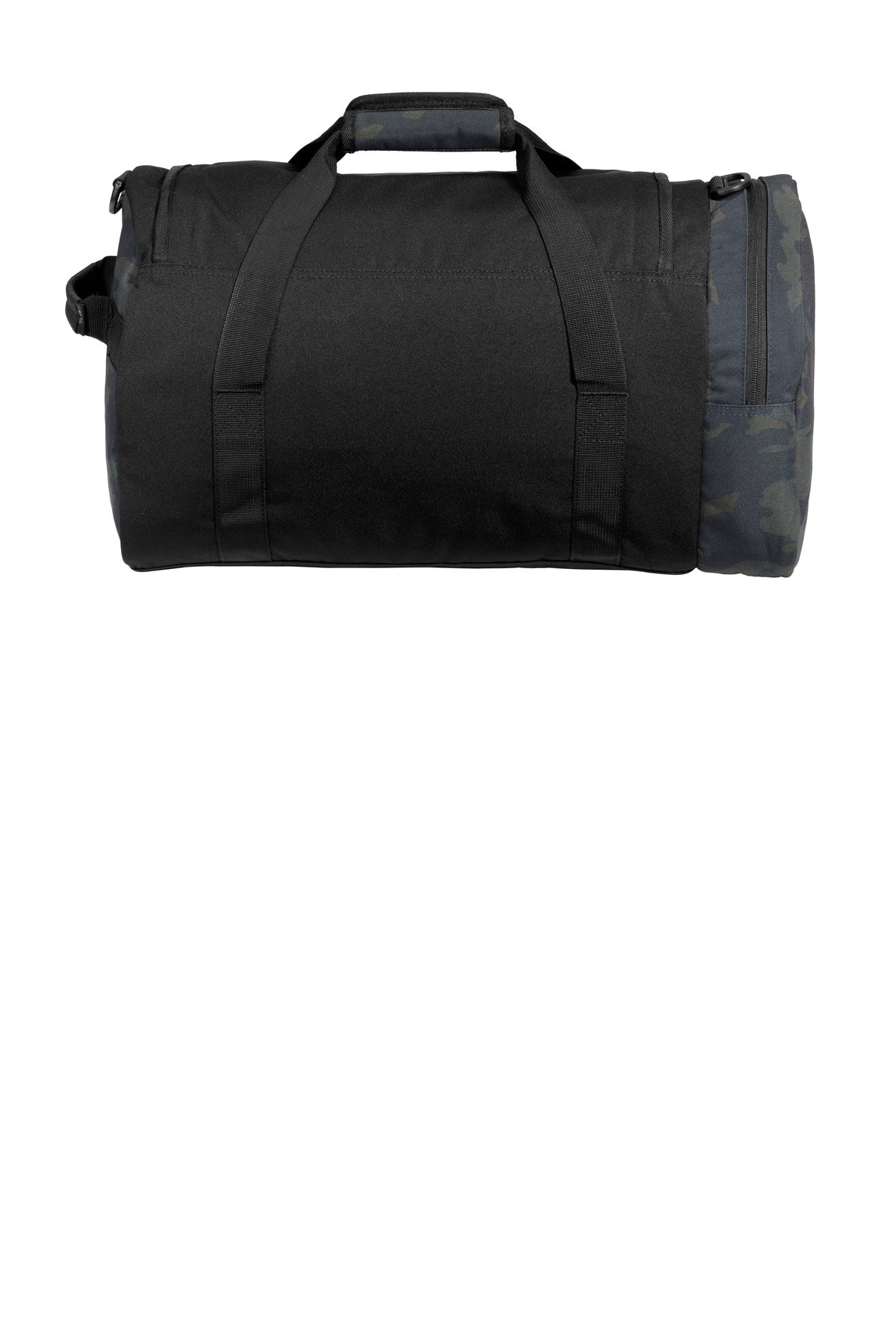 DISCONTINUED New Era Legacy Duffel. NEB800 - Black/ Mythic Camo - back