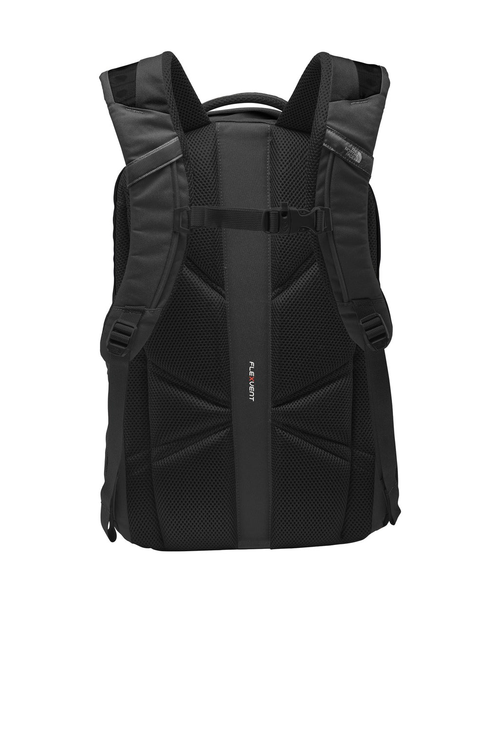 The North Face Groundwork Backpack. NF0A3KX6 - TNF Dark Grey Heather/ Cardinal Red - back
