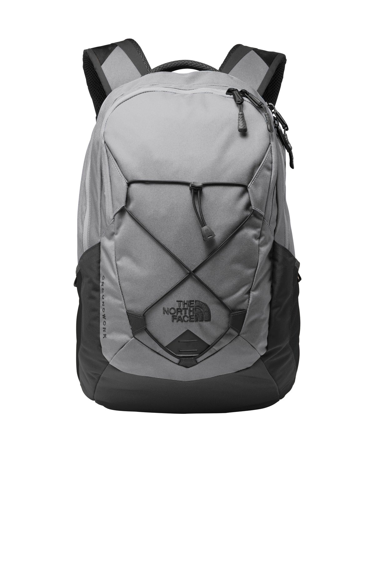 The North Face Groundwork Backpack. NF0A3KX6 - Mid Grey/ Asphalt Grey - front