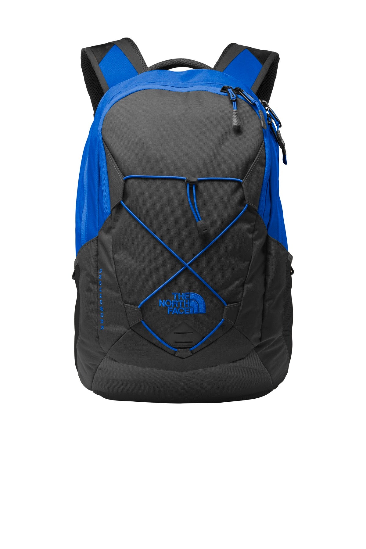 The North Face Groundwork Backpack. NF0A3KX6 - Monster Blue/ Asphalt Grey - front