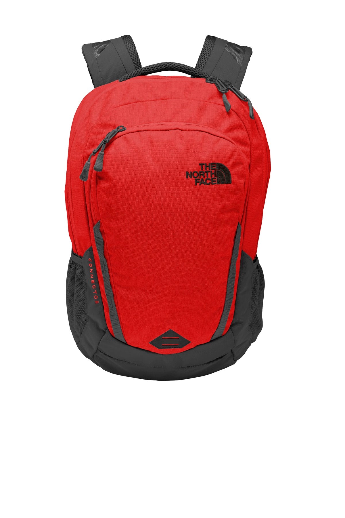 The North Face Connector Backpack. NF0A3KX8 - Rage Red/ Asphalt Grey - front
