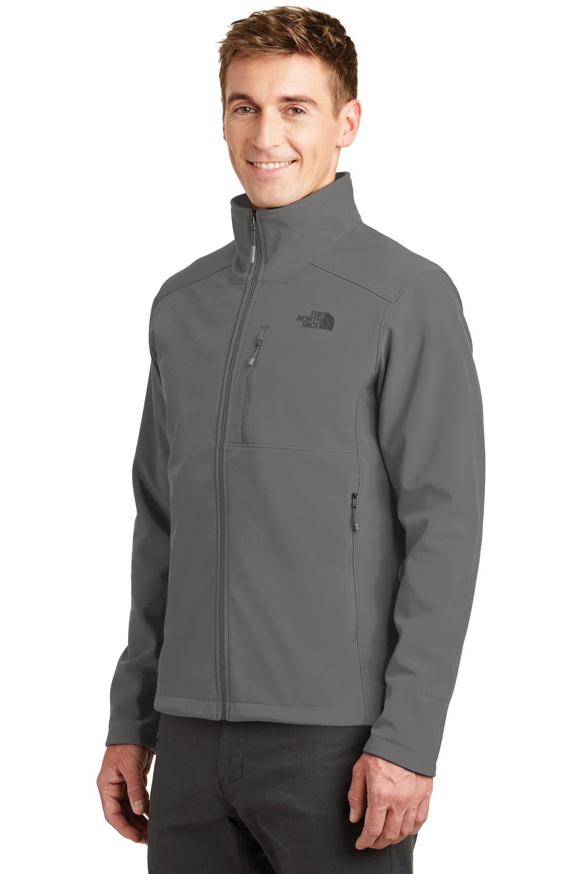 The North Face Apex Barrier Soft Shell Jacket. NF0A3LGT - Asphalt Grey - three_q