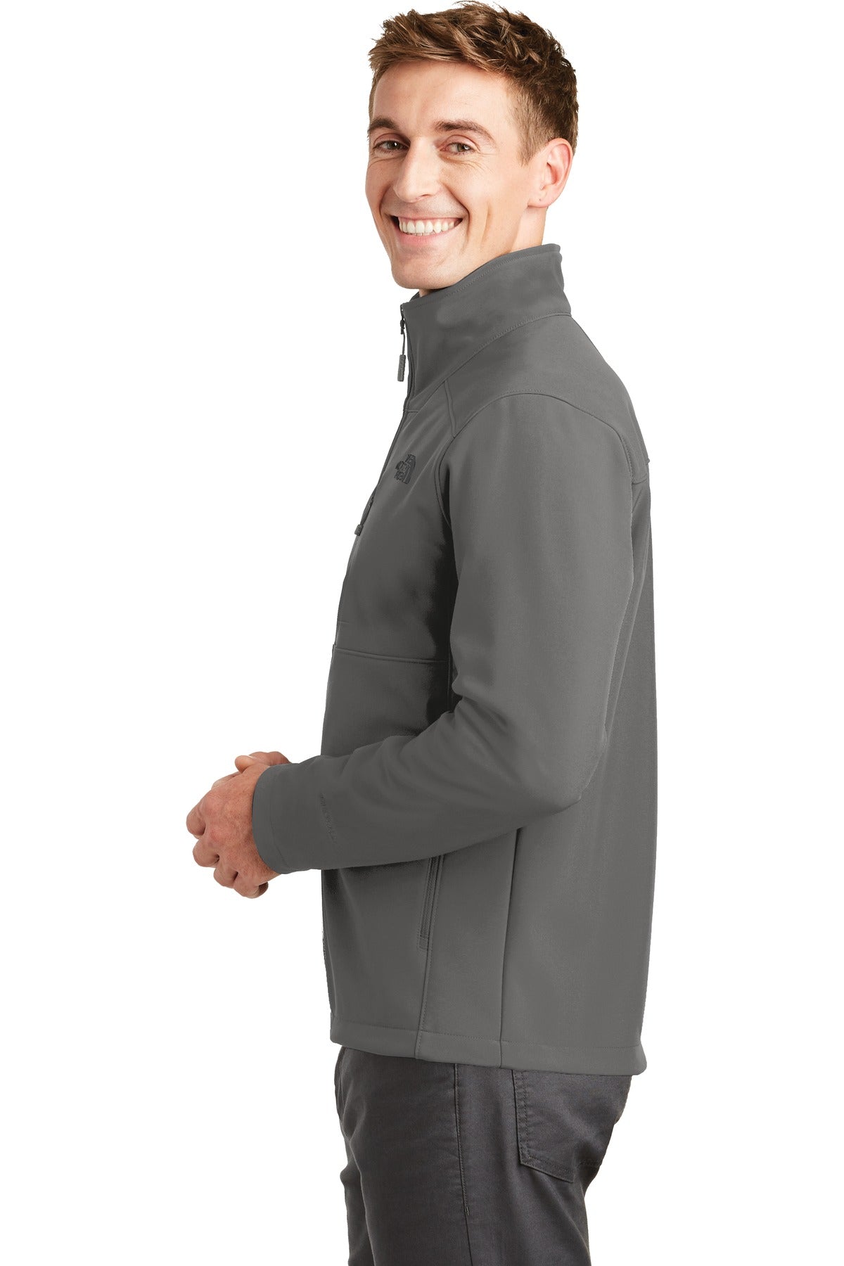 The North Face Apex Barrier Soft Shell Jacket. NF0A3LGT - Asphalt Grey - side