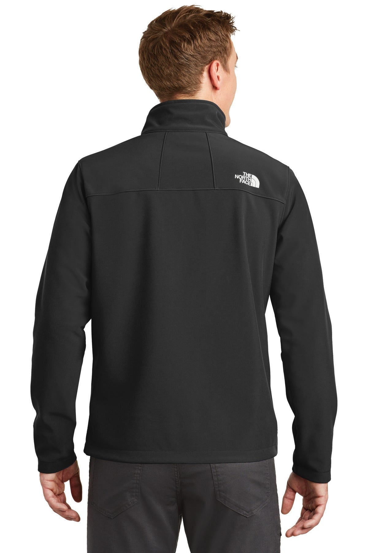 The North Face Apex Barrier Soft Shell Jacket. NF0A3LGT - TNF Black - back
