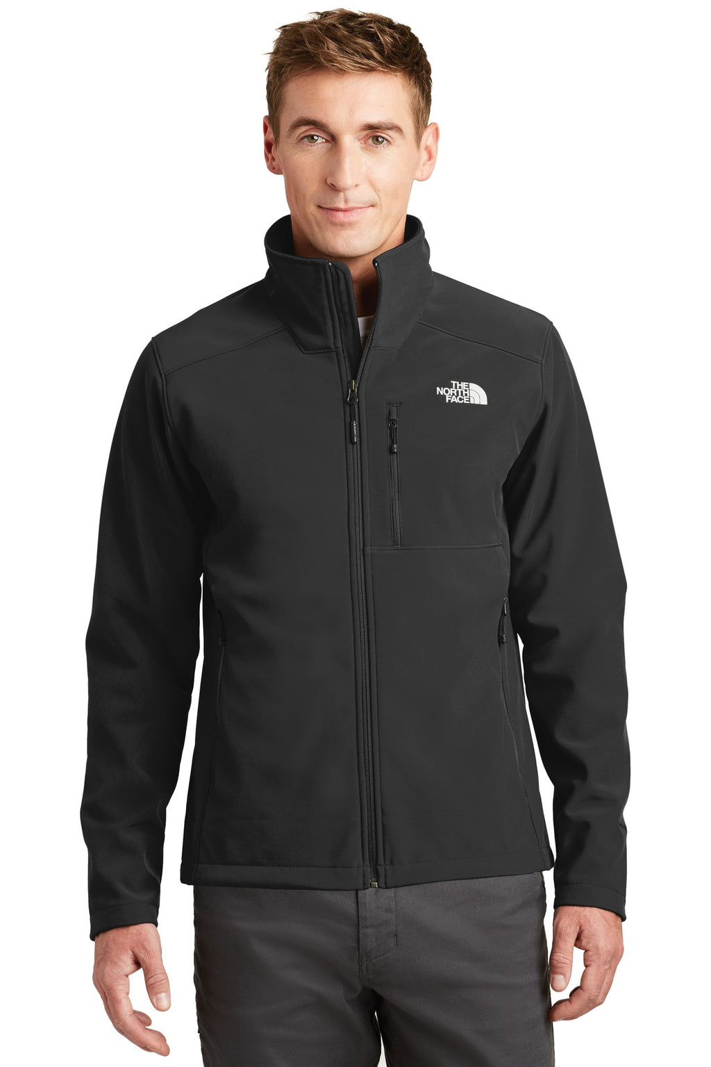 The North Face Apex Barrier Soft Shell Jacket. NF0A3LGT - TNF Black - front