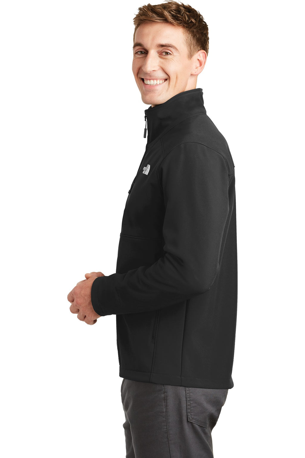 The North Face Apex Barrier Soft Shell Jacket. NF0A3LGT - TNF Black - side