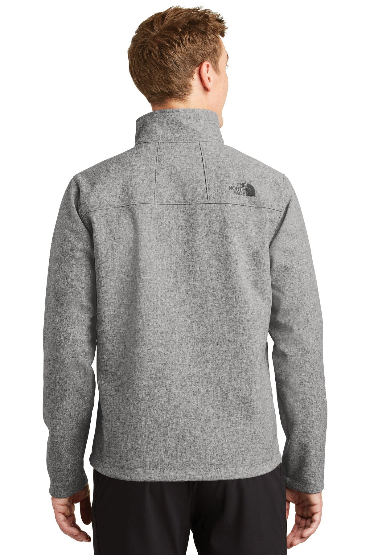 The North Face Apex Barrier Soft Shell Jacket. NF0A3LGT - TNF Medium Grey Heather - back