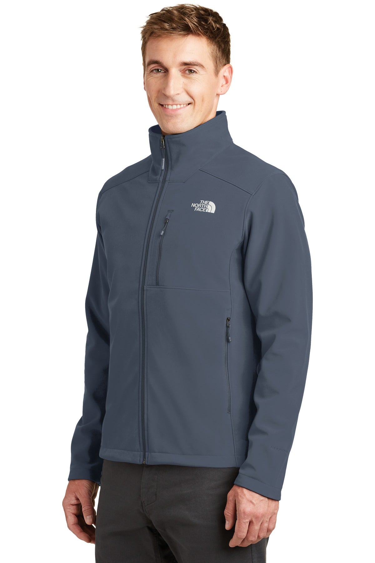 The North Face Apex Barrier Soft Shell Jacket. NF0A3LGT - Urban Navy - three_q