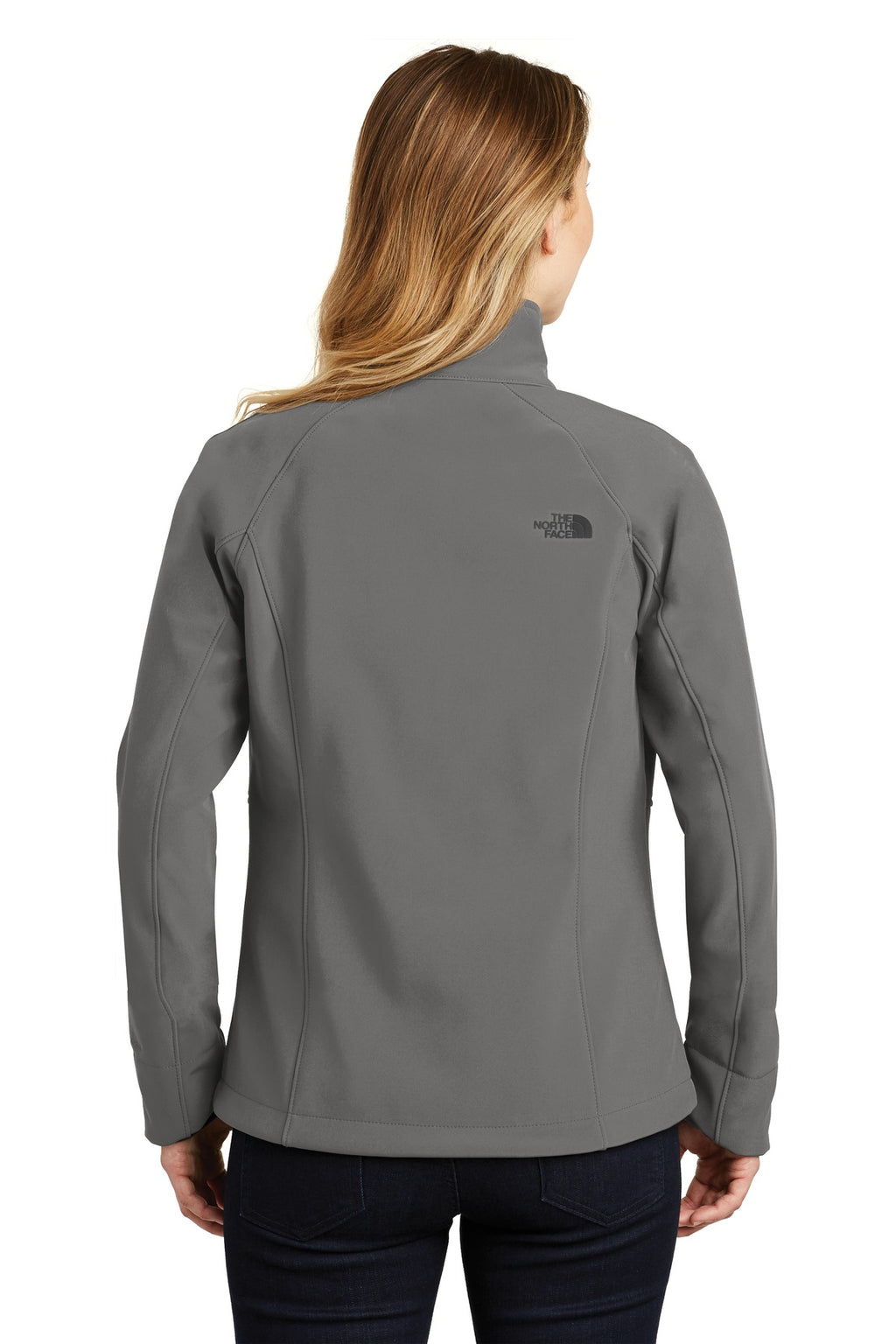 The North Face Women's Apex Barrier Soft Shell Jacket. NF0A3LGU - Asphalt Grey - back