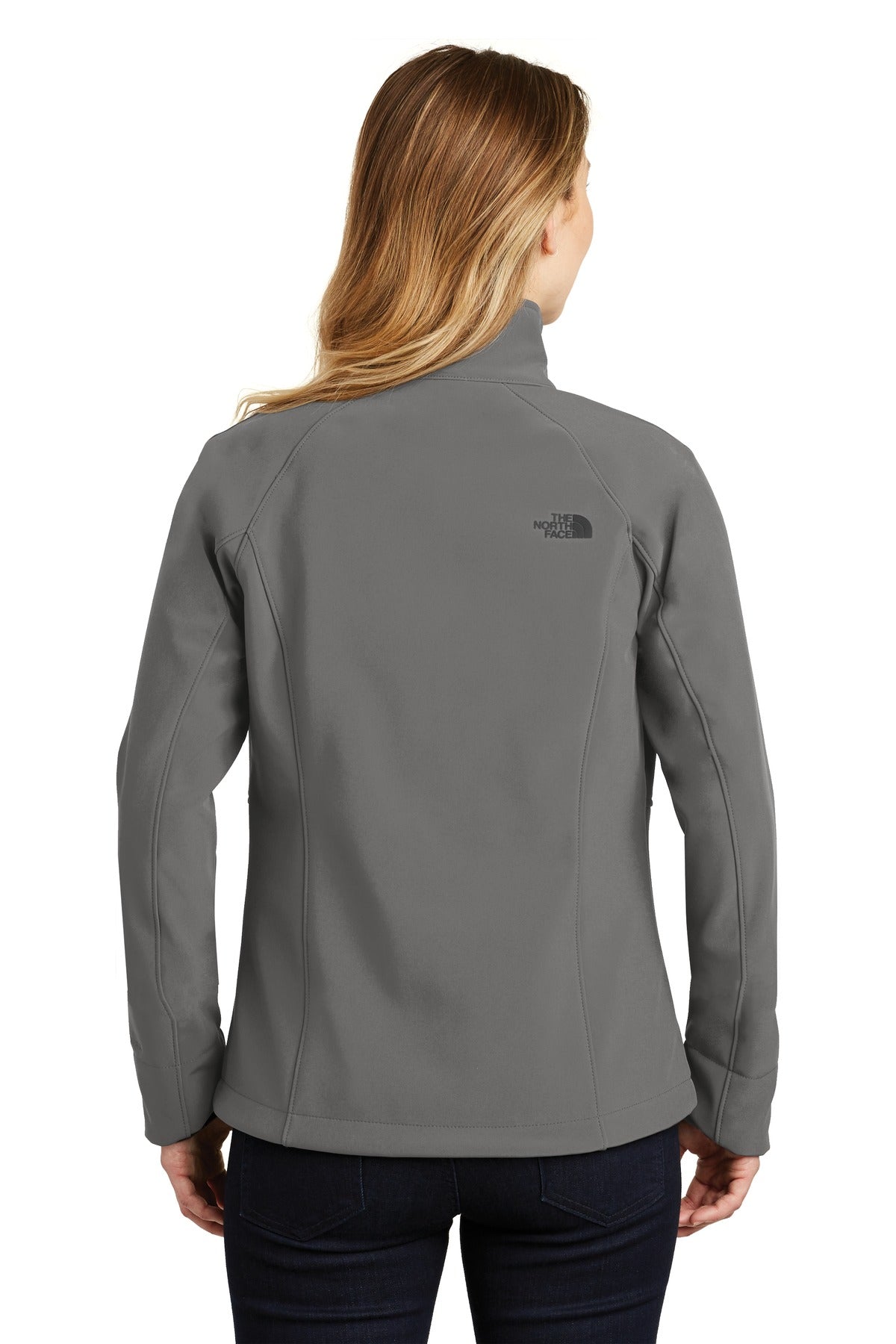 The North Face Women's Apex Barrier Soft Shell Jacket. NF0A3LGU - Asphalt Grey - back