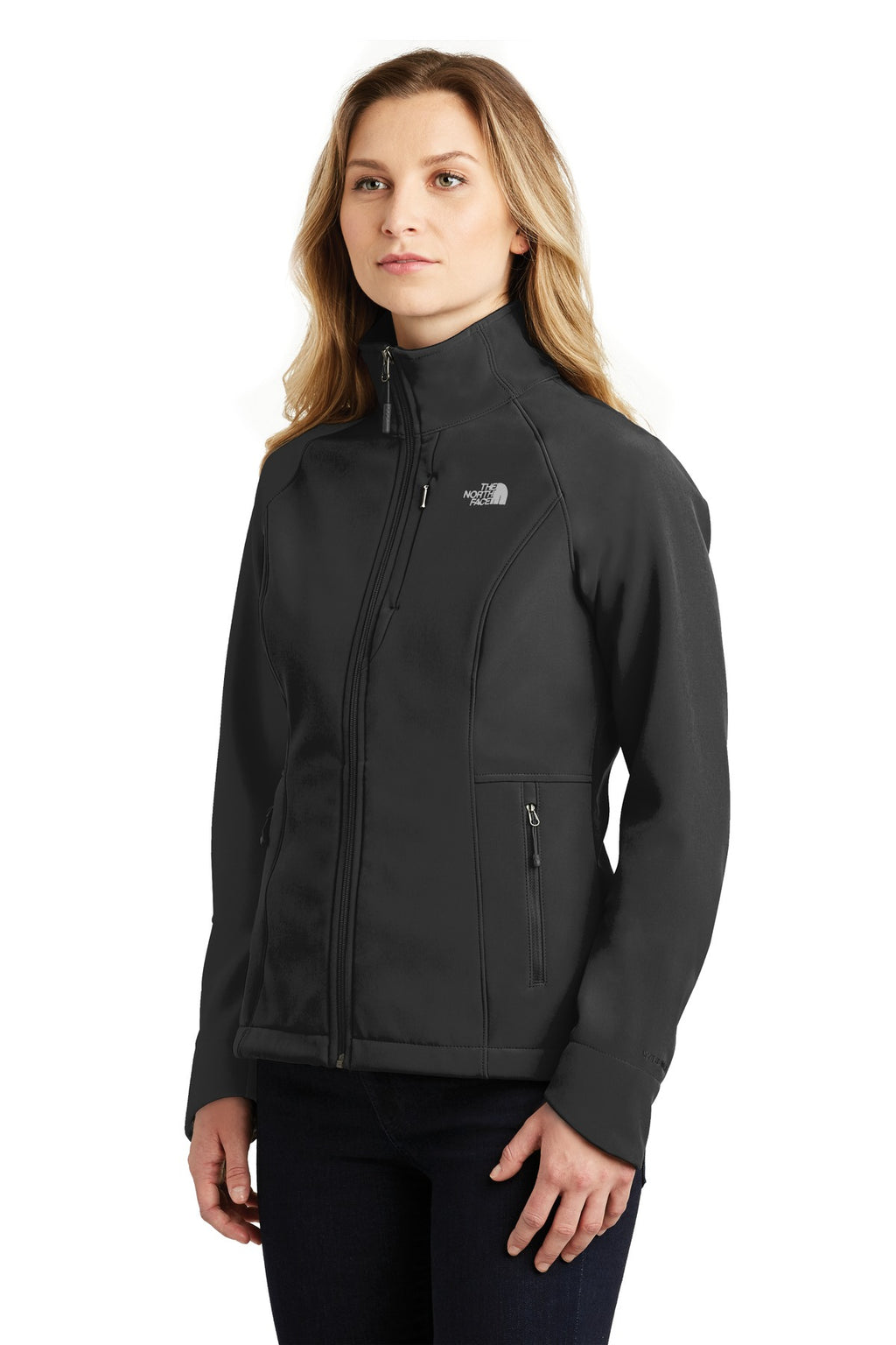 The North Face Women's Apex Barrier Soft Shell Jacket. NF0A3LGU - TNF Black - three_q